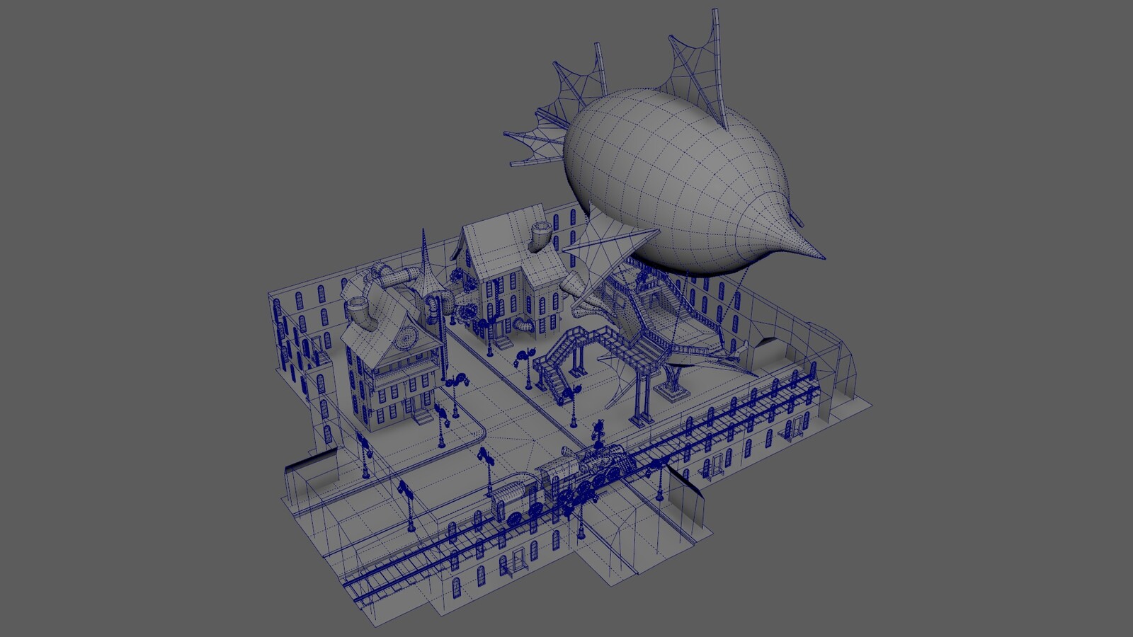 Scene wireframe layout