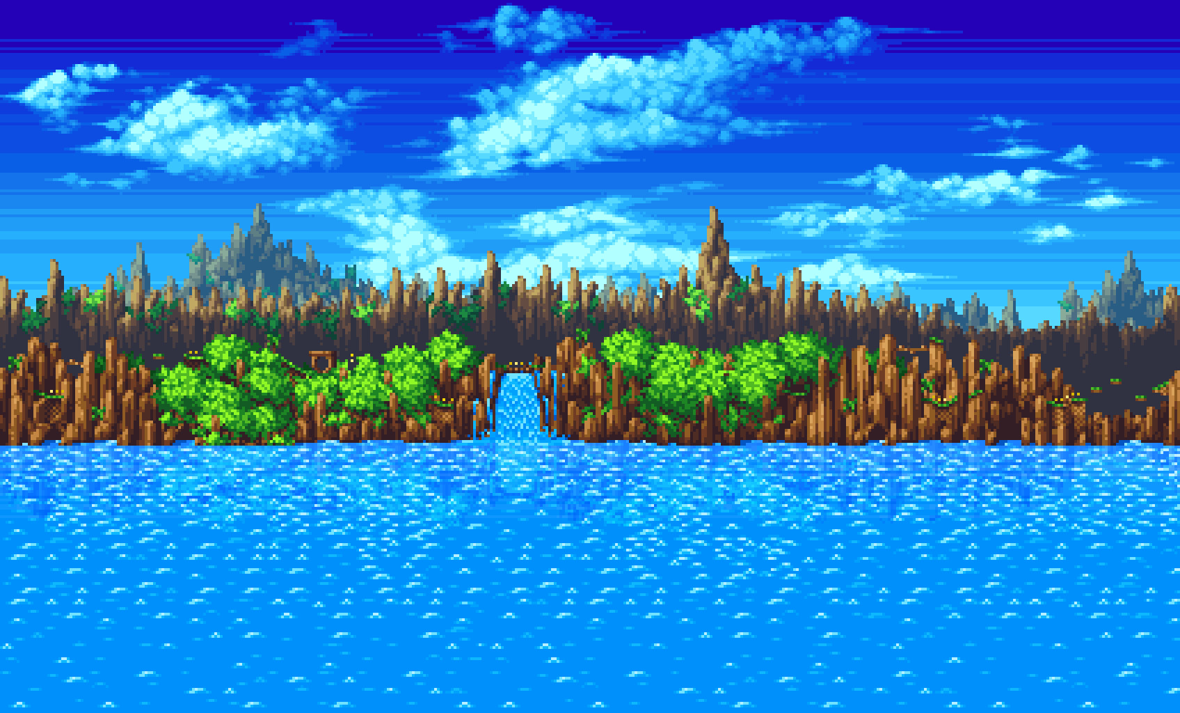 Green Hill Zone Background