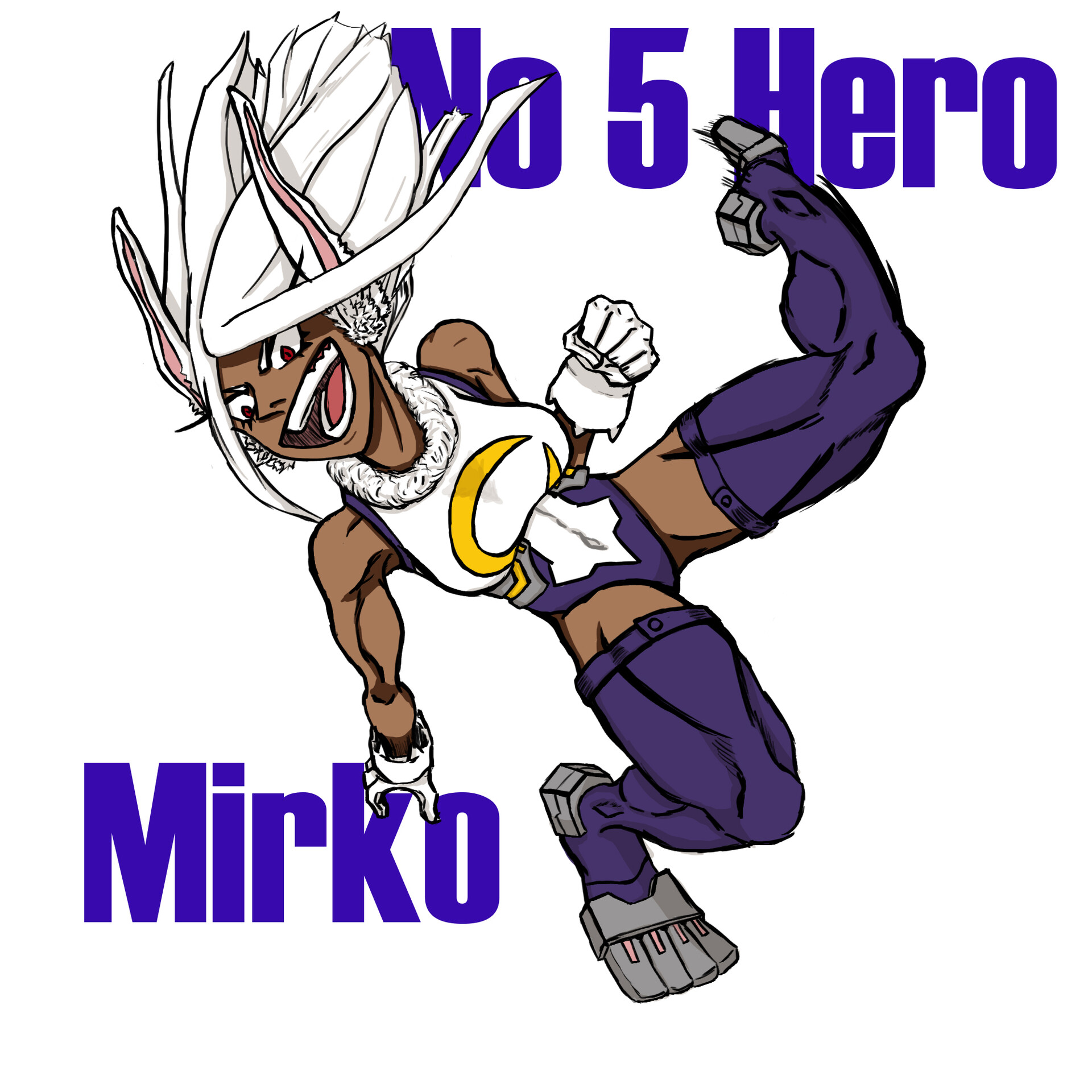 Mirko, a número 5!  My Hero Academia 