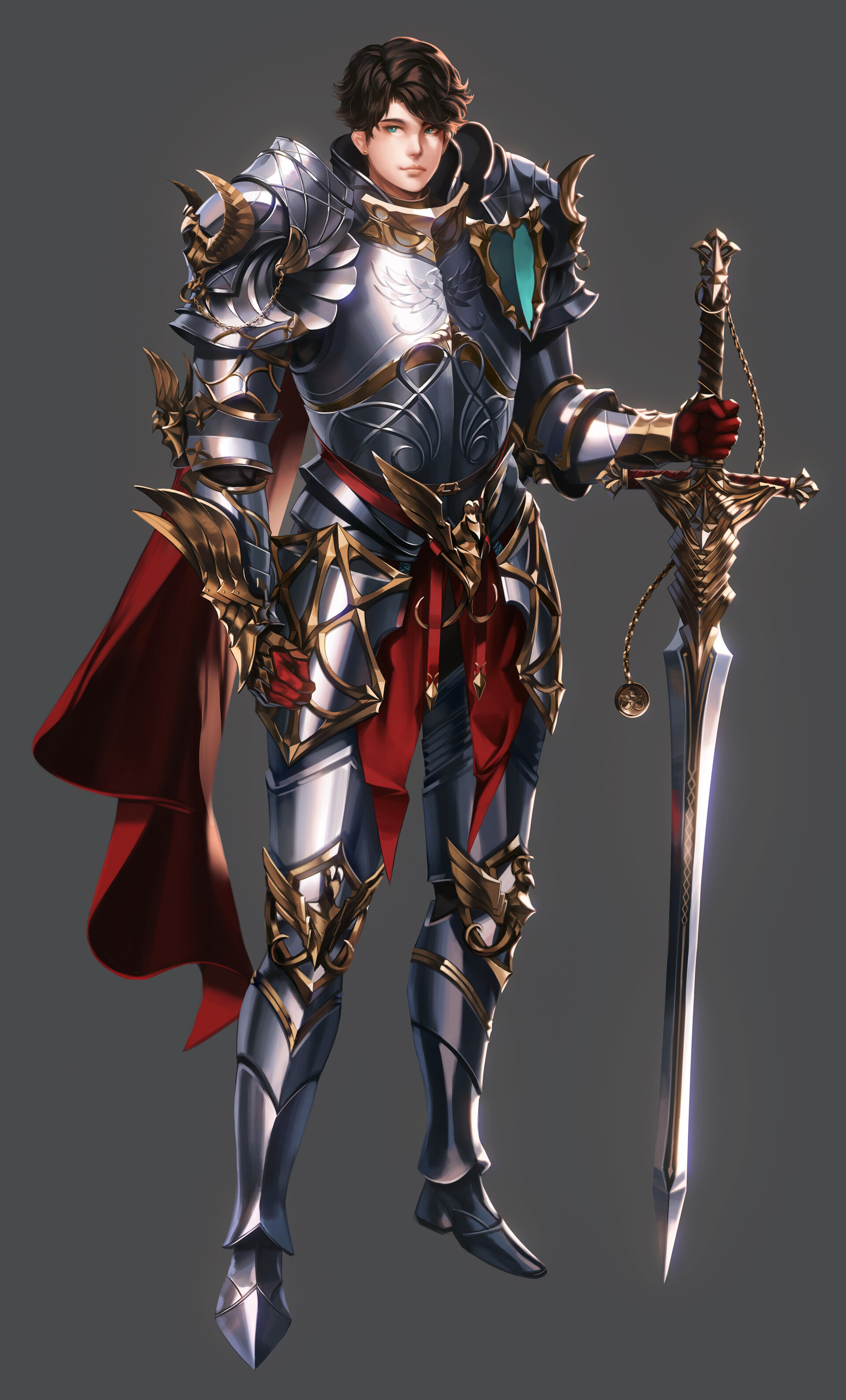Male Anime Knight Armor