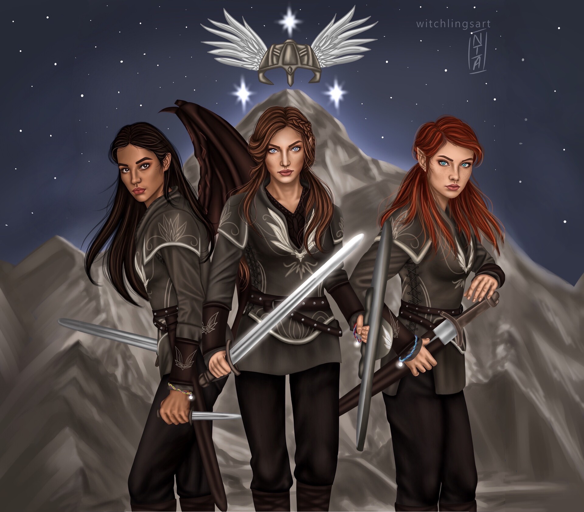 The valkyries , from the book â€œa court of silver flamesâ€� .