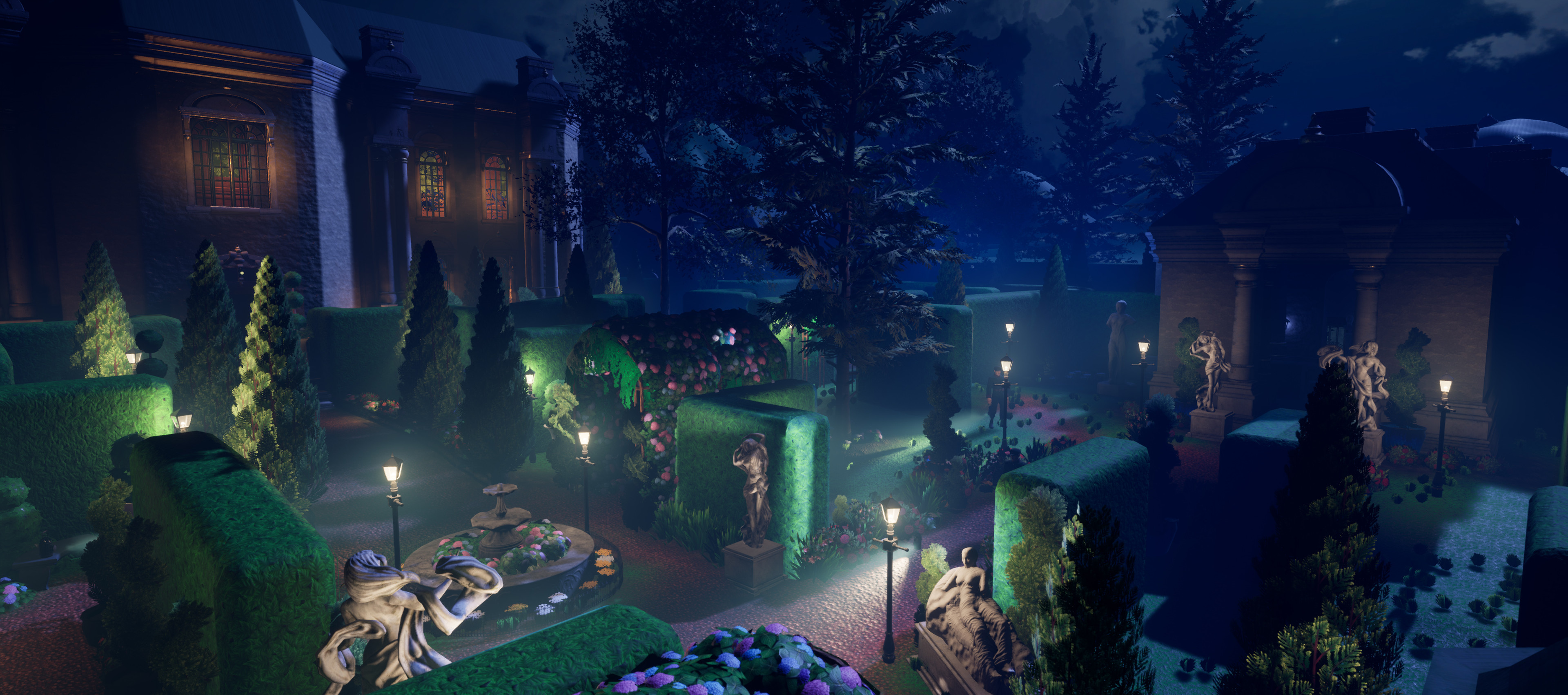 Garden overview 
Skybox is done by Tabby Phillips (Me).