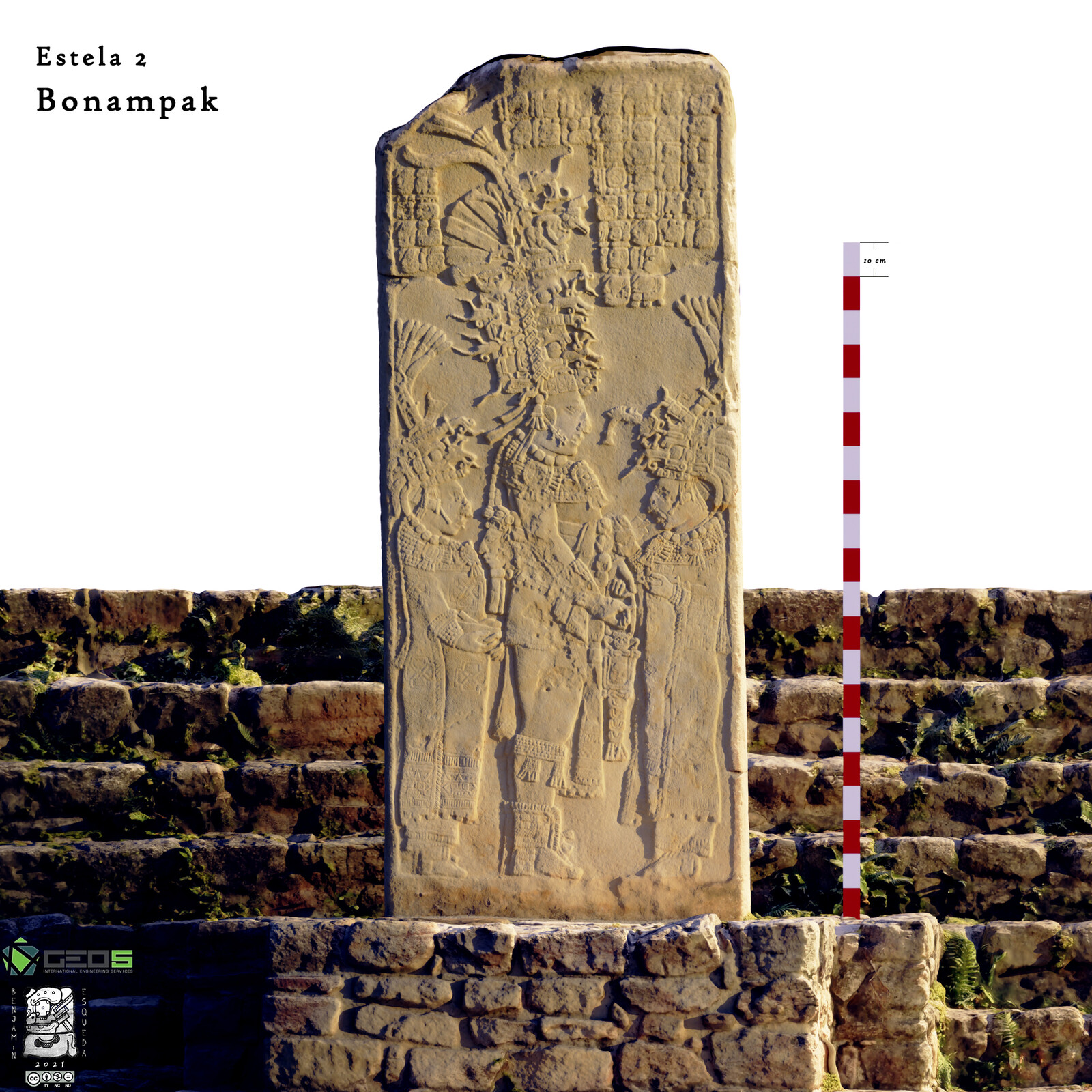Stelae 2 with scale.