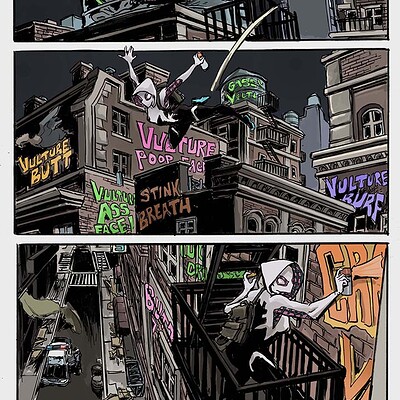 Xerx javier spidergwen page 1 colored