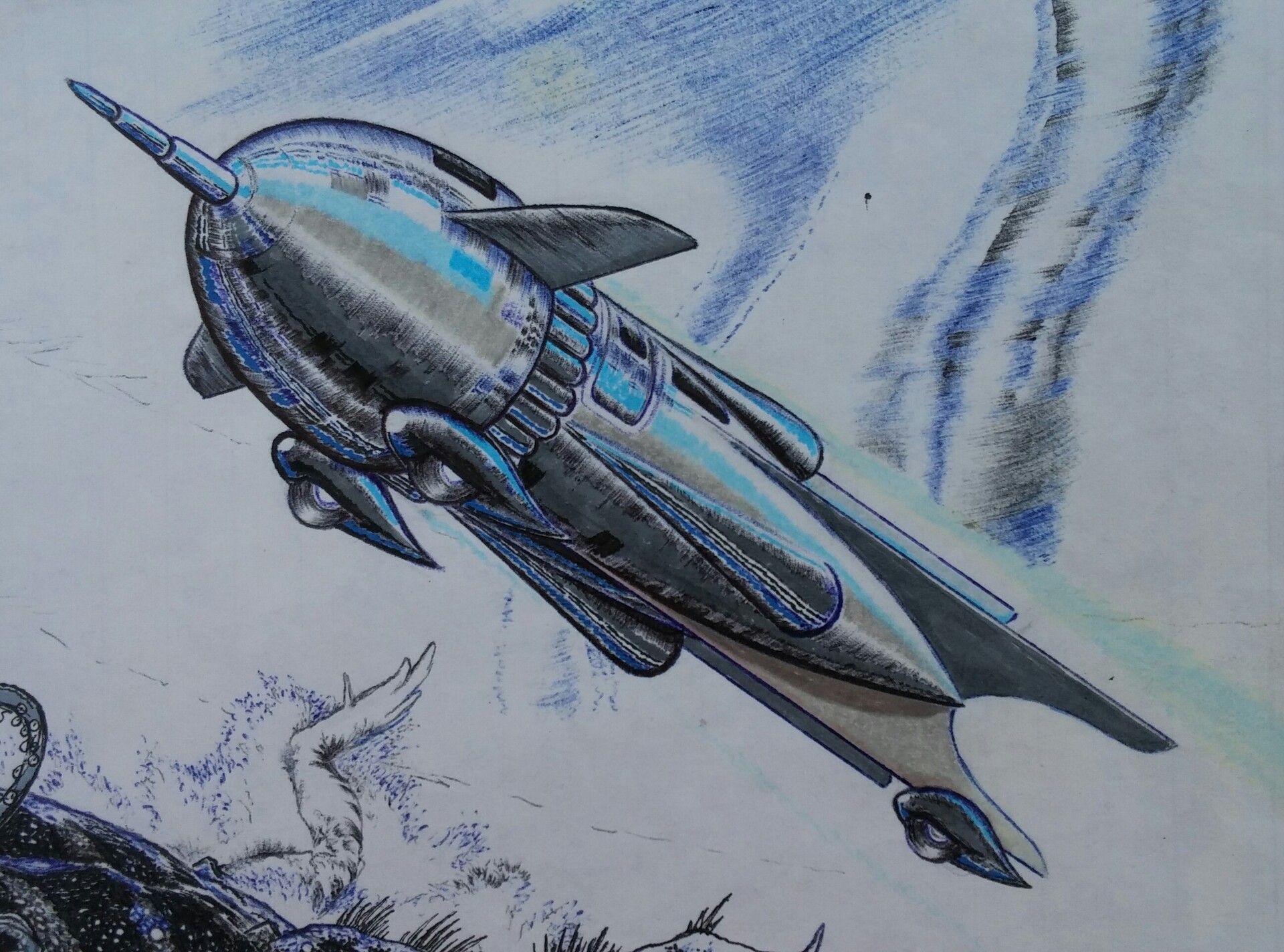 flash gordon spaceship inside blueprints