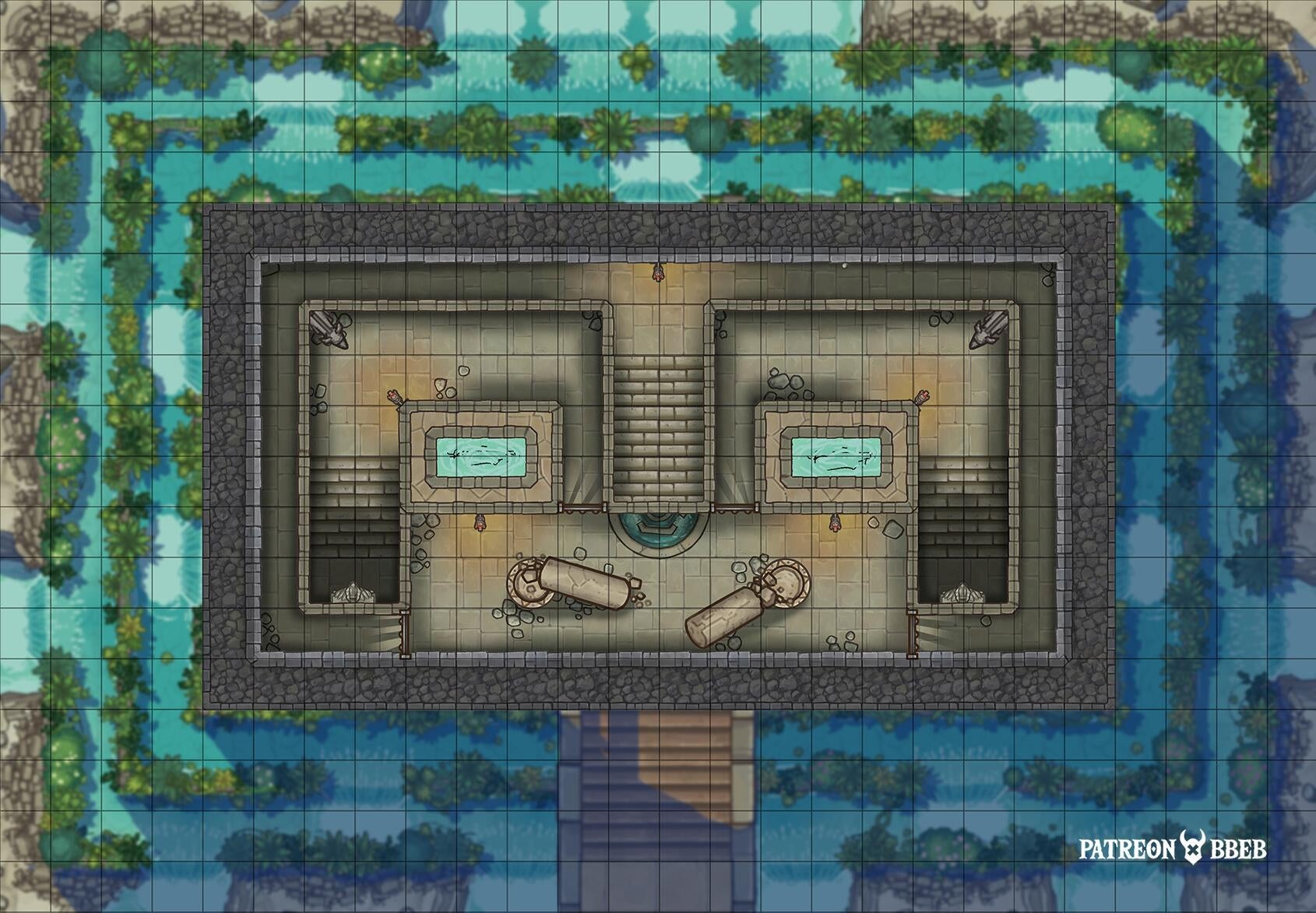 Artstation Ancient Jungle Temple Interior
