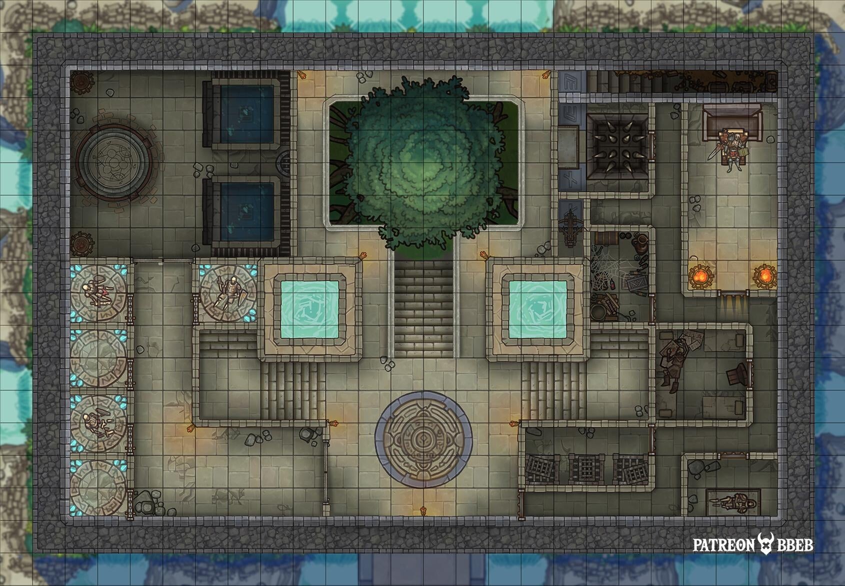 Artstation Ancient Jungle Temple Interior