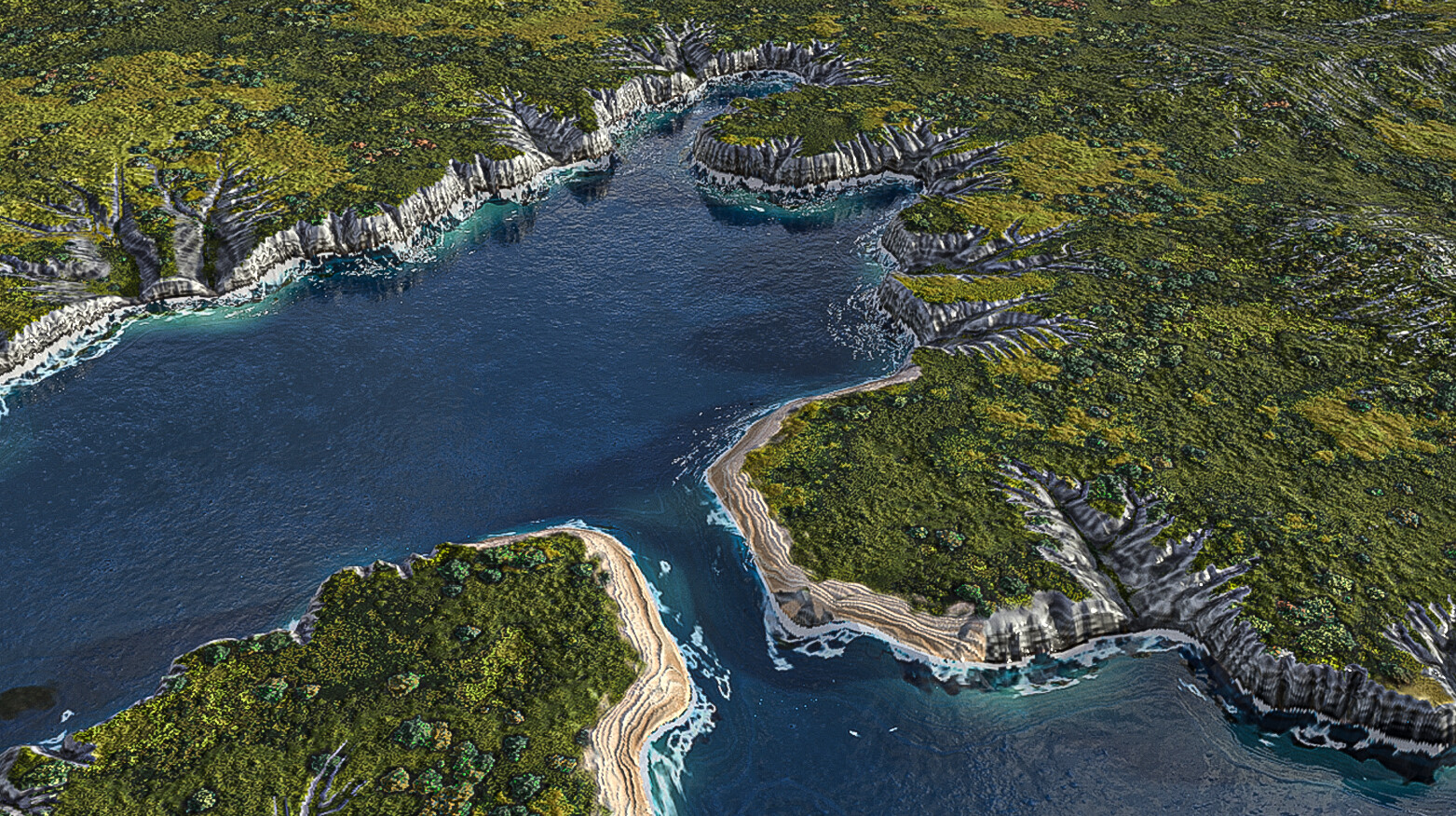 Crimea, fertile grassland &amp; beach lines