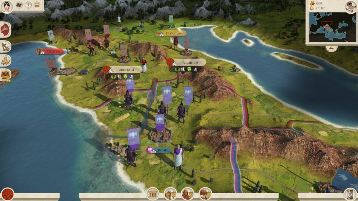 in-game Render, alpines and North Italy