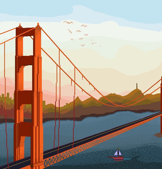 ArtStation - Golden Gate Bridge