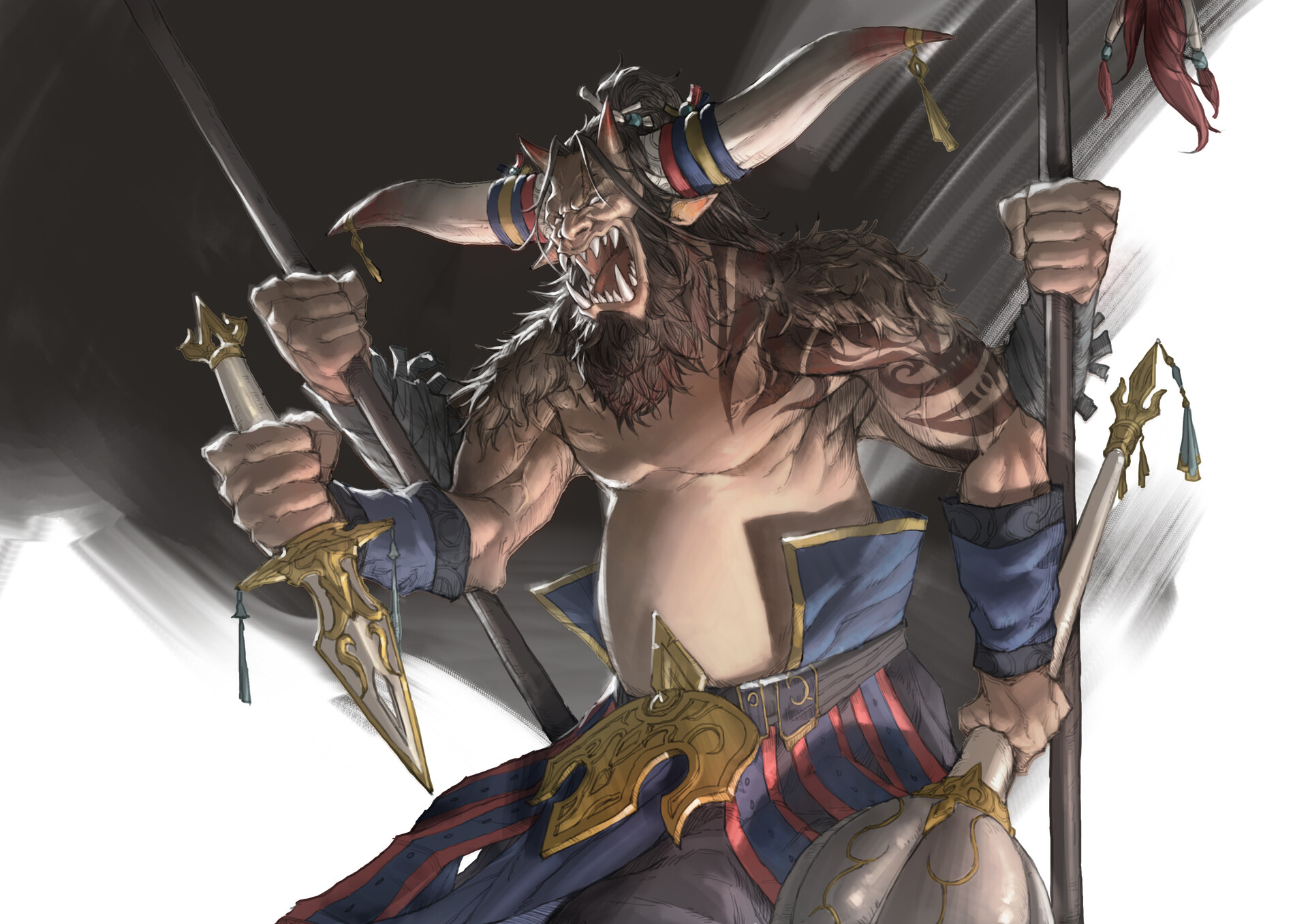 ArtStation 蚩尤 Character Design
