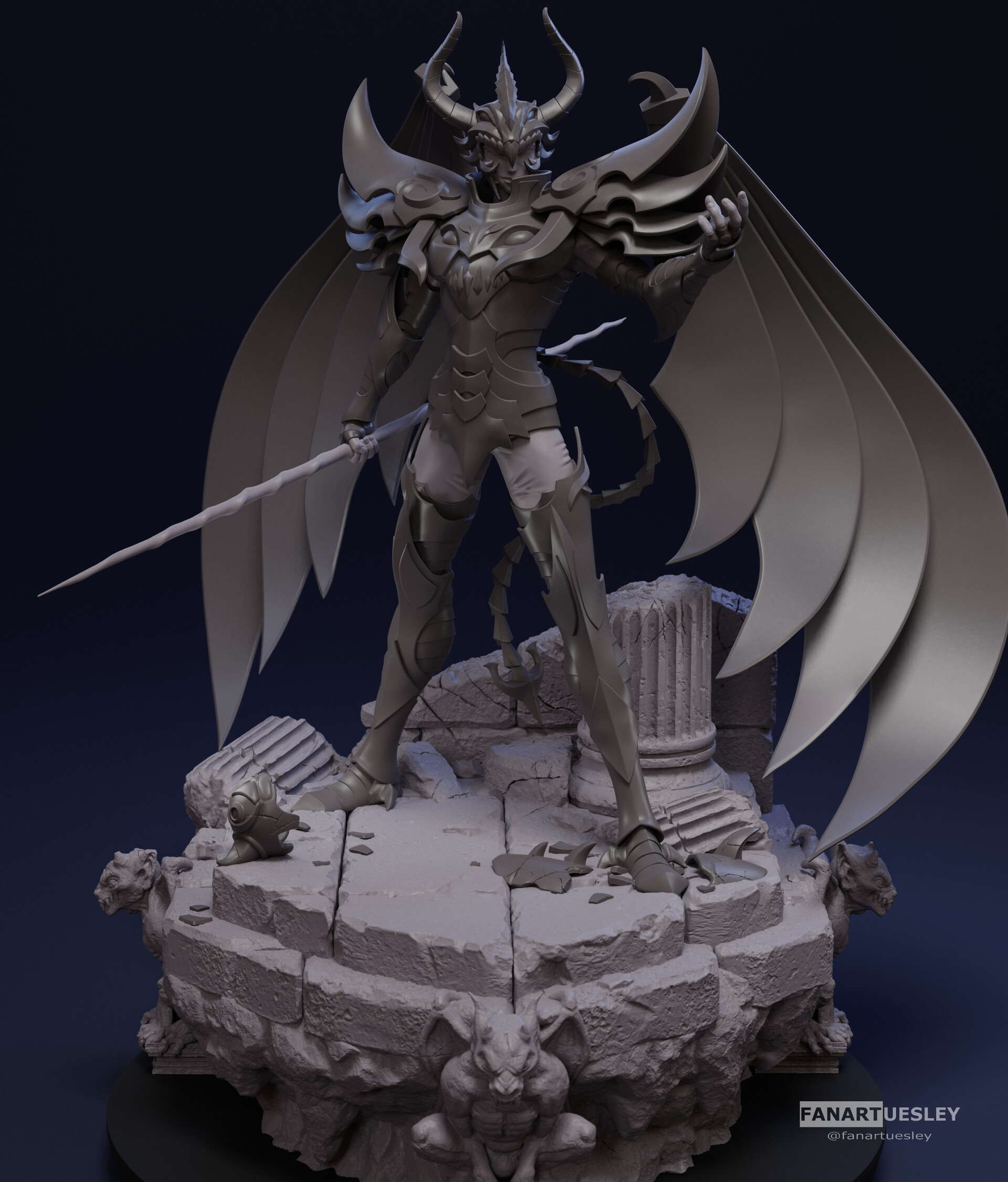 Saint Seiya Funko pop Wyvern Radamanthys 3D model 3D printable