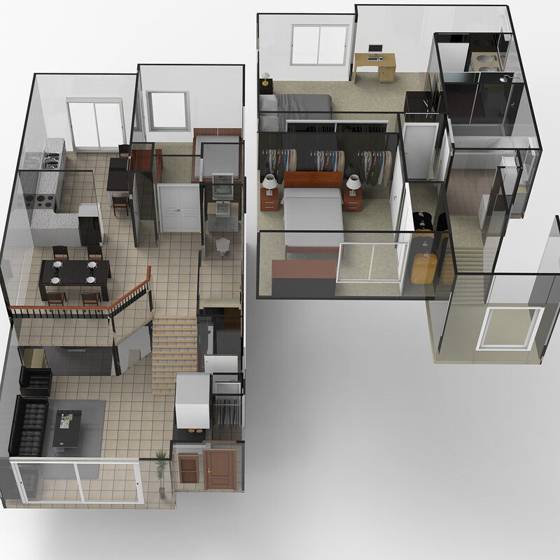 Custom 4 floor condo floor plan
