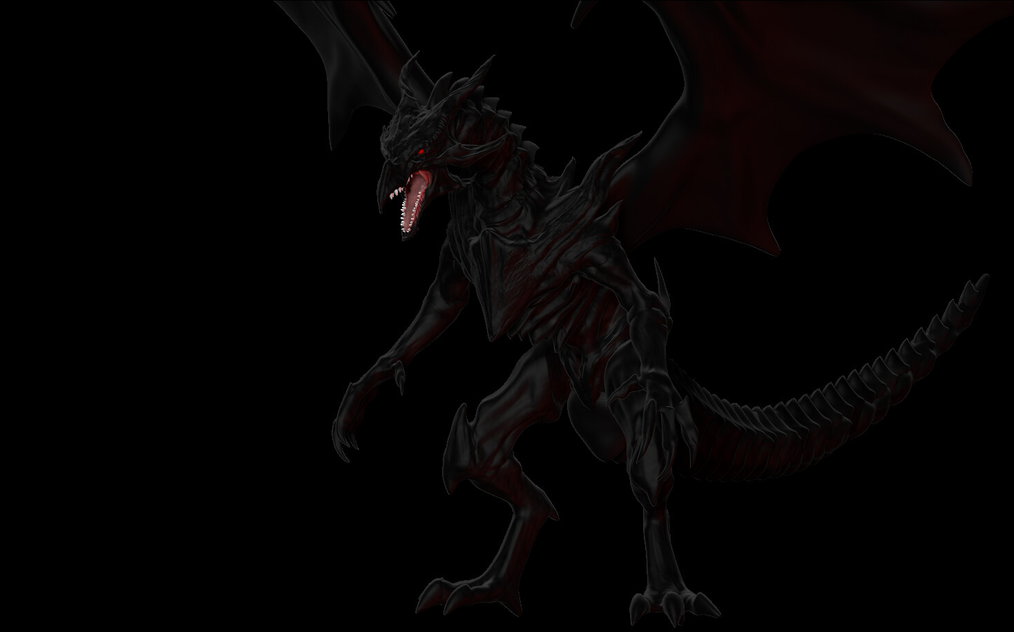 ArtStation Red Eyes Black Dragon