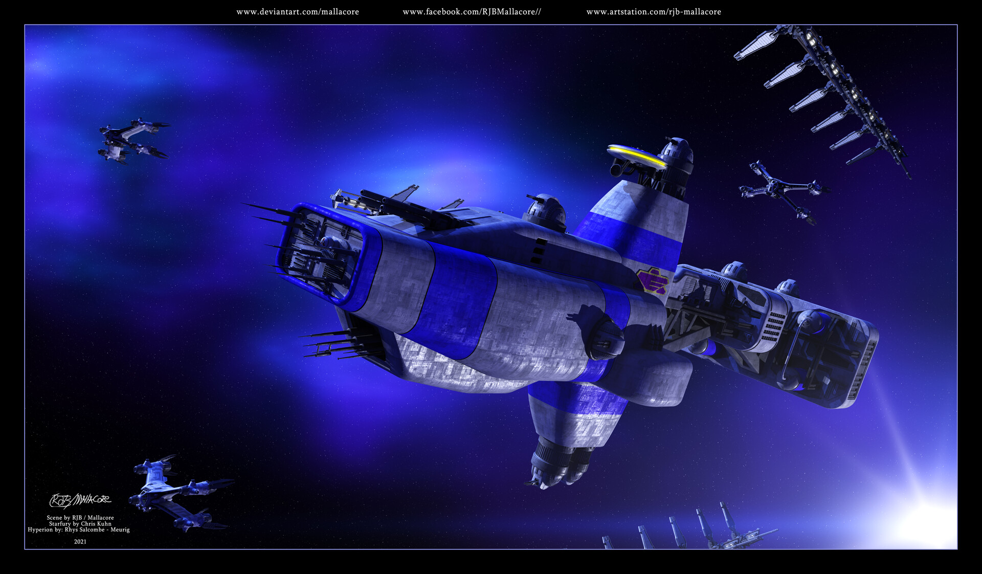 ArtStation - Babylon 5 - Hyperion - 2021