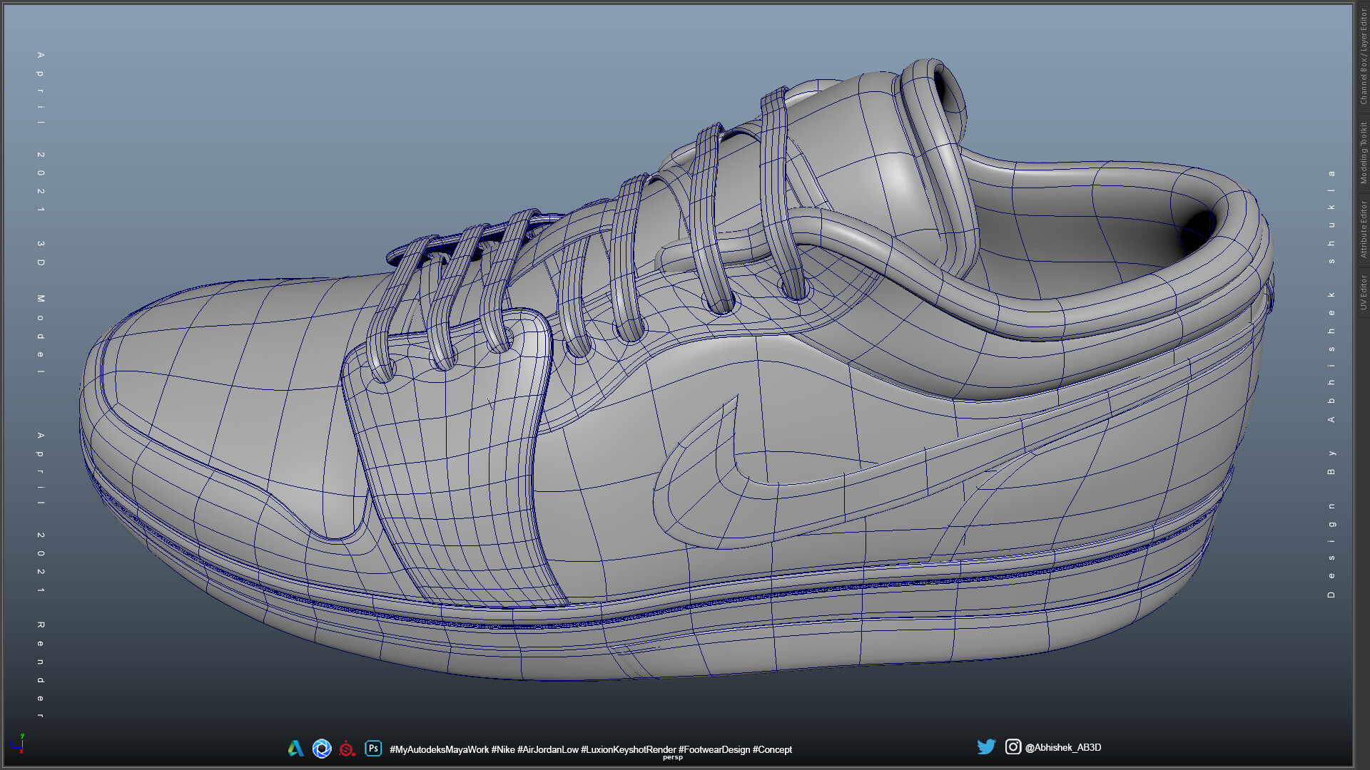 ArtStation - Nike Air Jordan 1 Low Custom 03