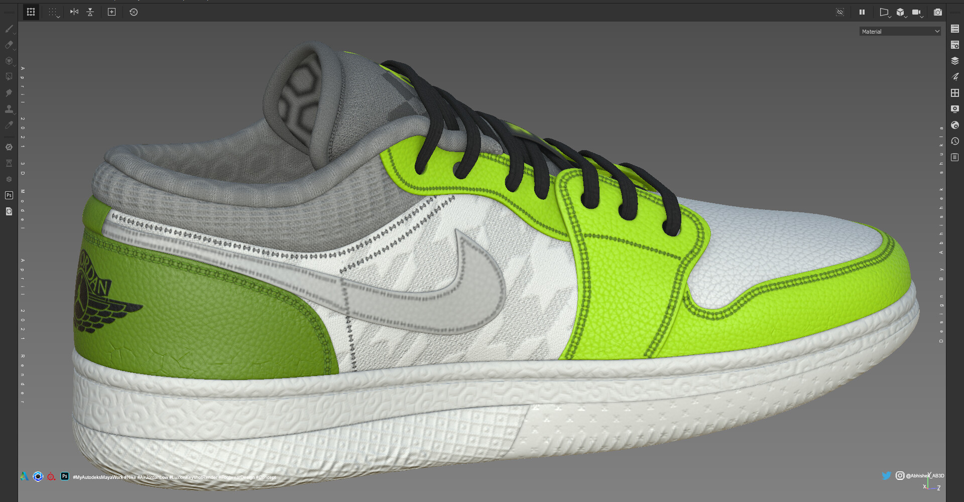 Abhishek Shukla Nike Air Jordan 1 Low Custom 07