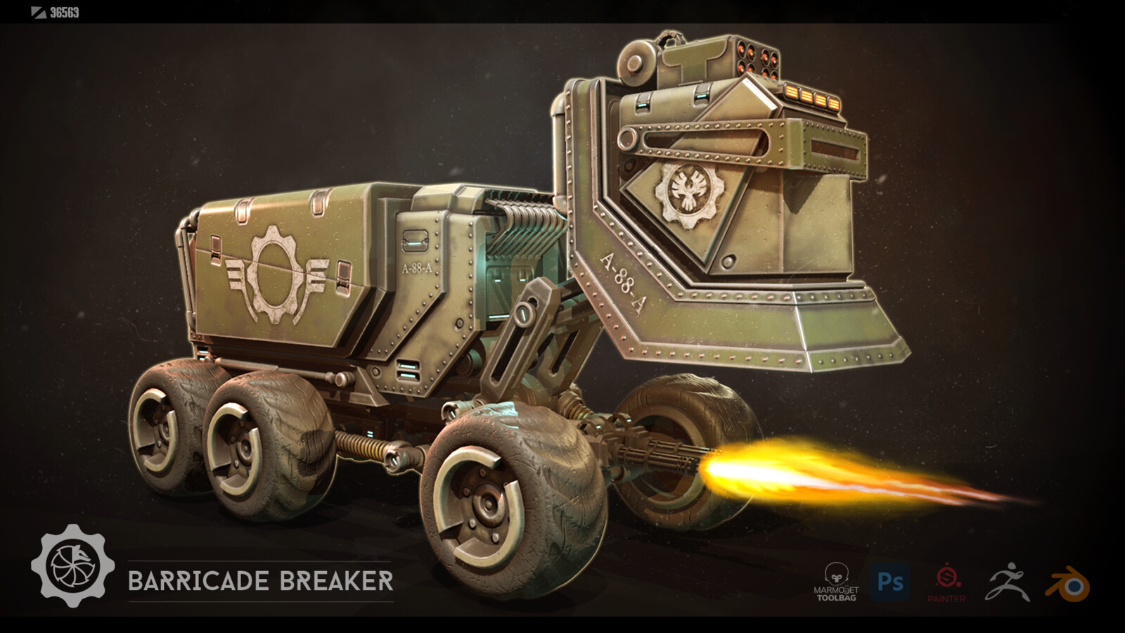 Heavy gun