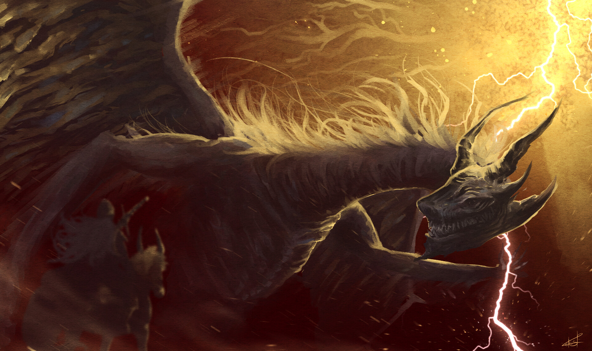 ArtStation - Elden Ring: Lightning Dragon