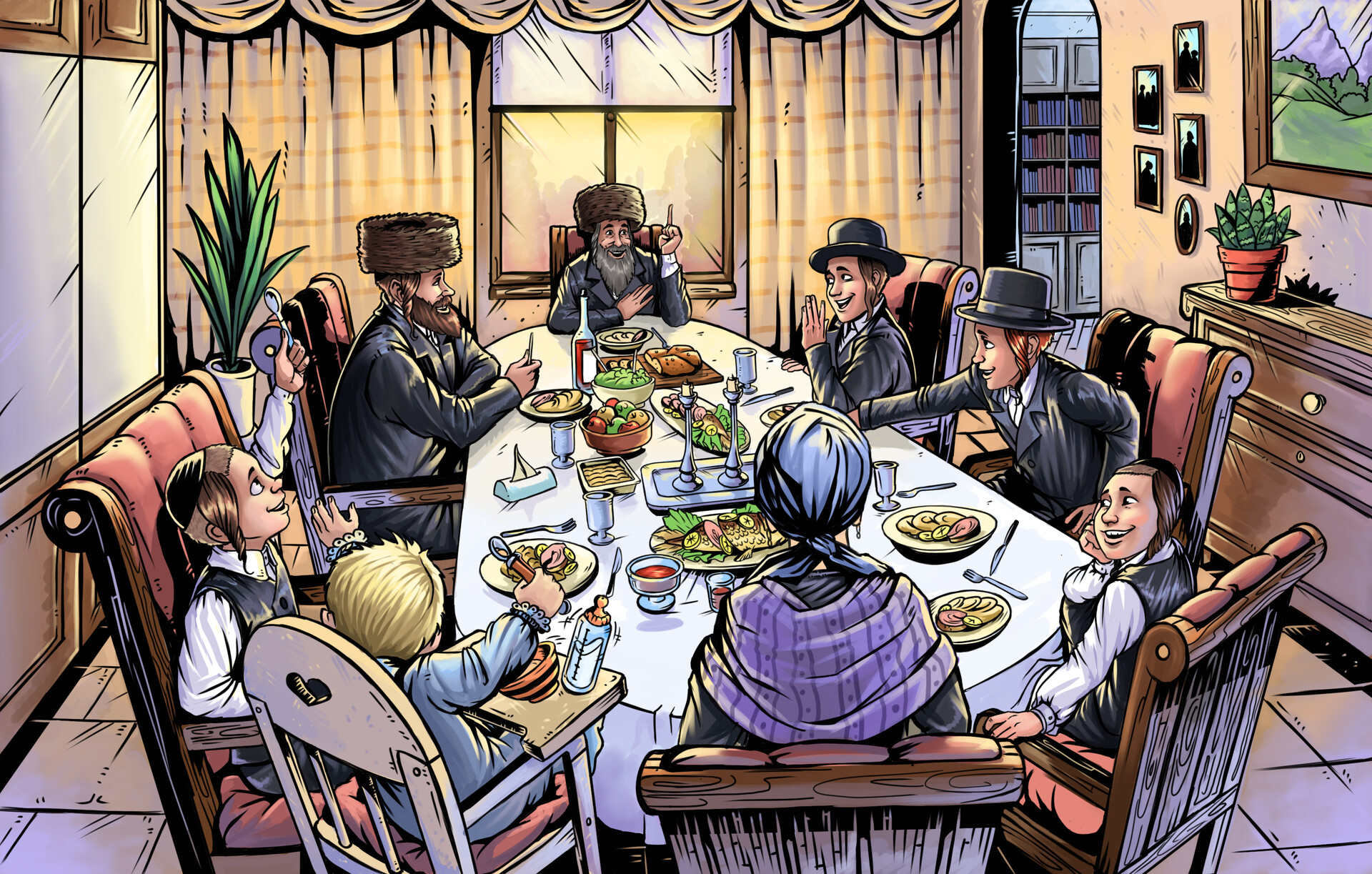 ArtStation - Shabbat table