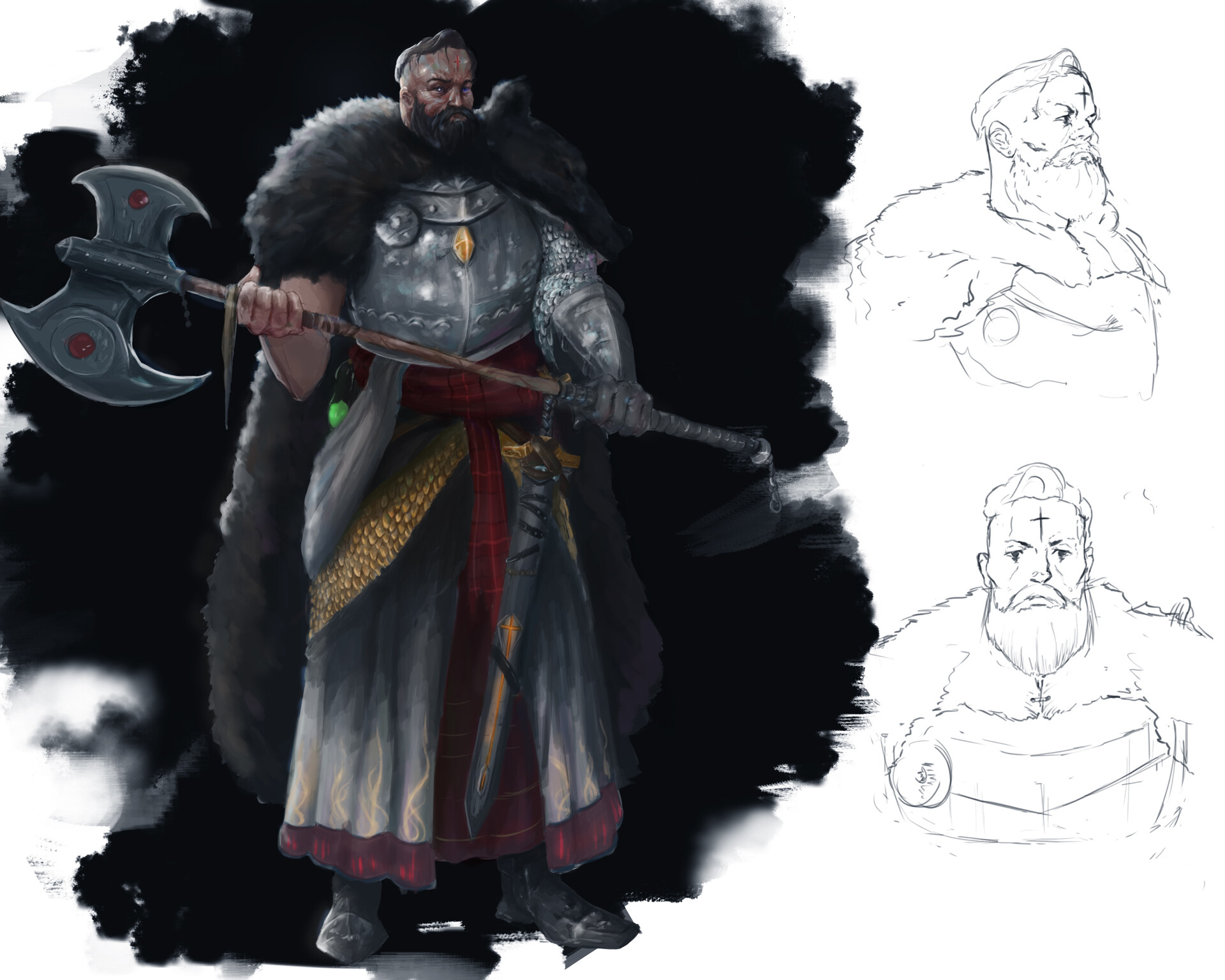 ArtStation Barbaric Paladin Concept Art