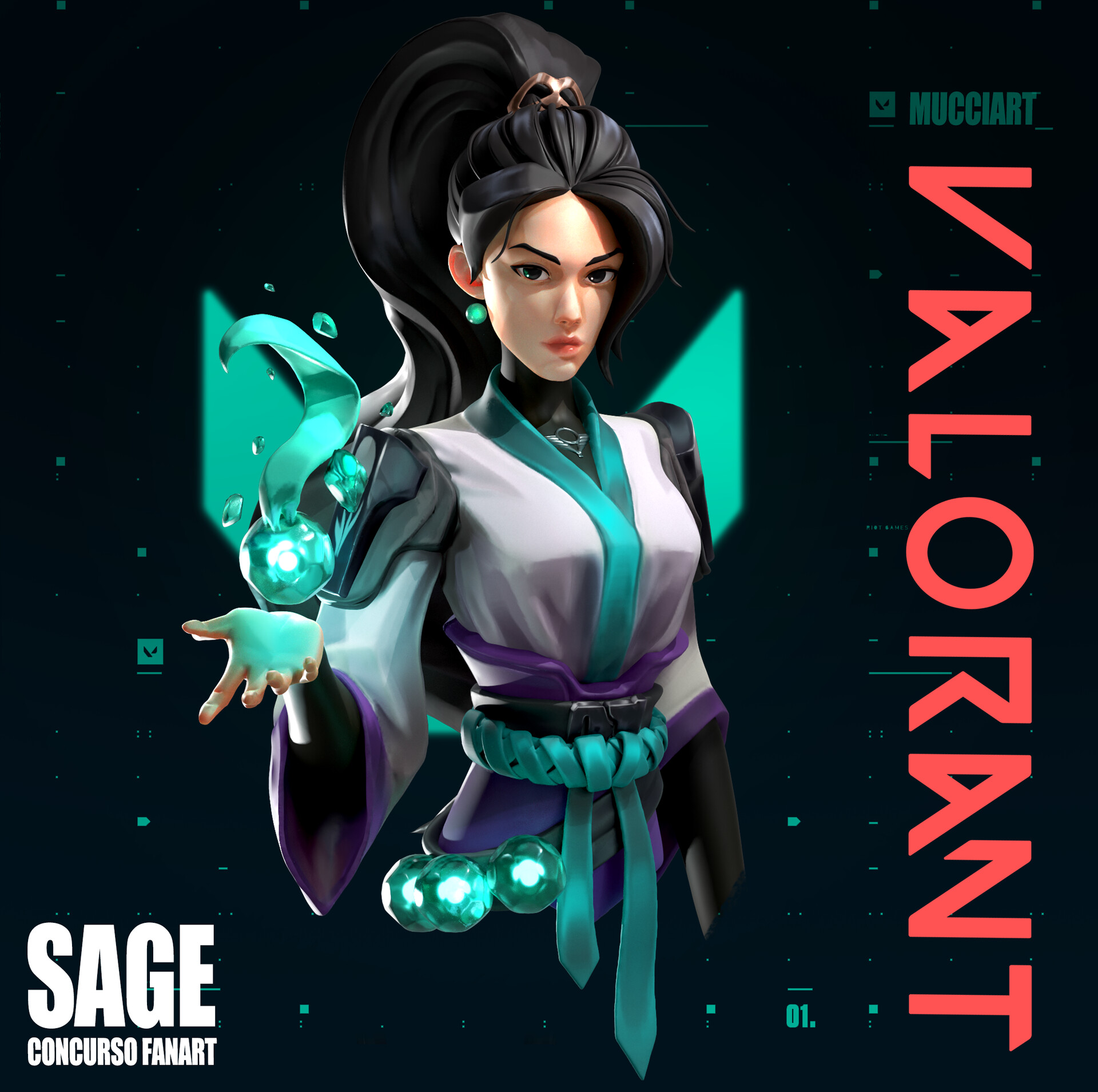 ArtStation - Sage - Valorant Wallpaper