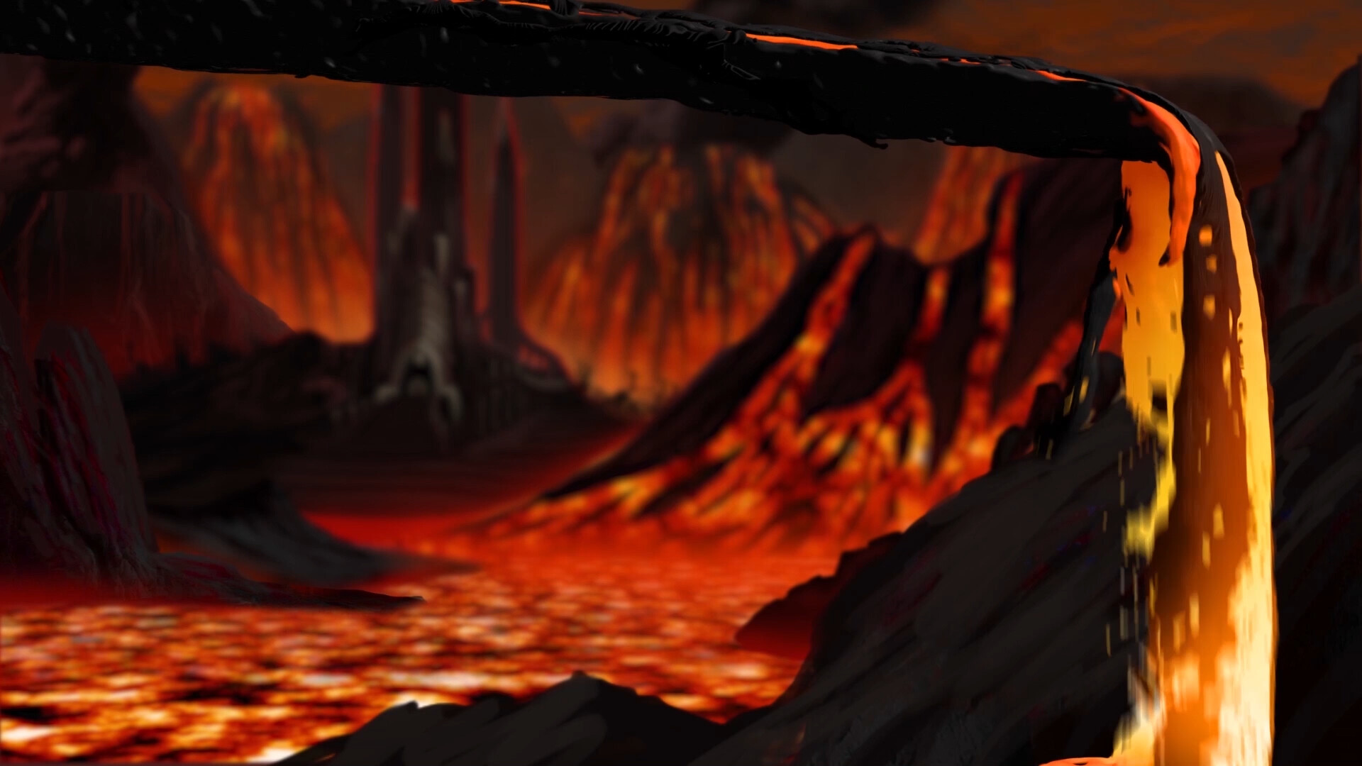 The Volcanic land - series [Concept &amp; Background Art]