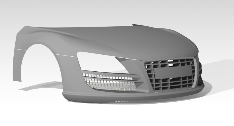 Artstation - Front Bumper For Audi R8 Type 42