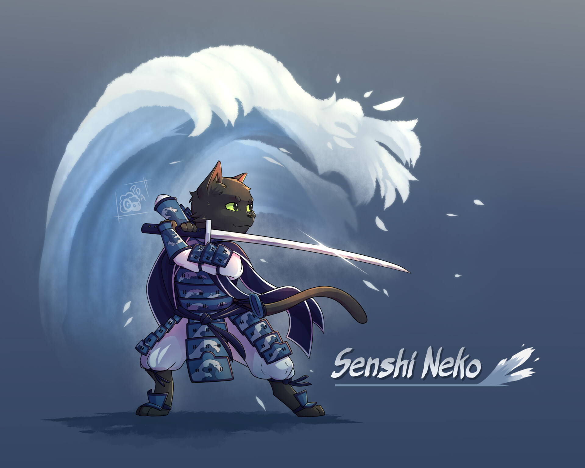 ArtStation - Felis Samurai