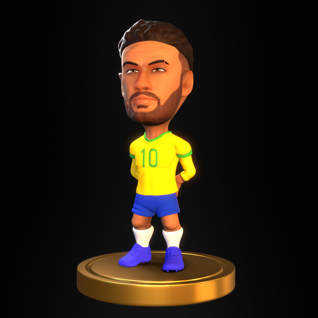 ArtStation - Neymar Jr. - Stylized Trophy