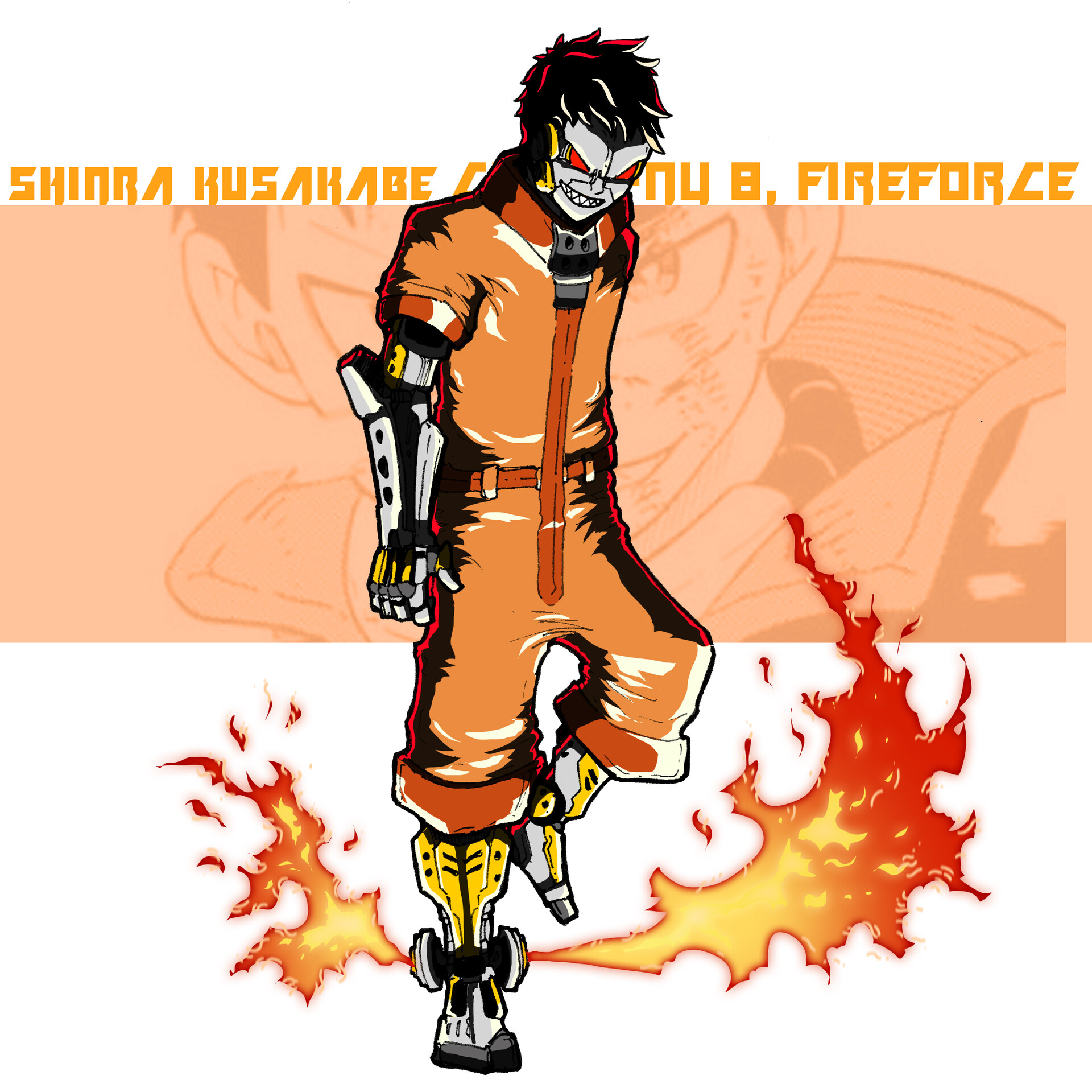 ArtStation - Shinra Kusakabe [Fire Force] Fan Art