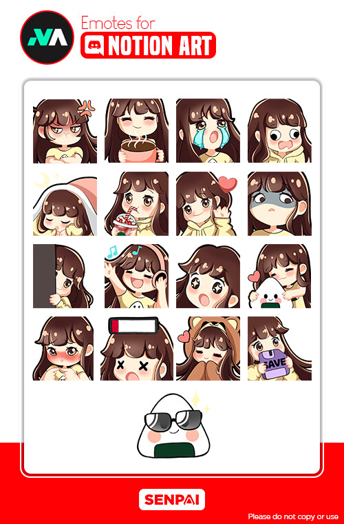 ArtStation - Twitch Emotes Pack for Notion Art