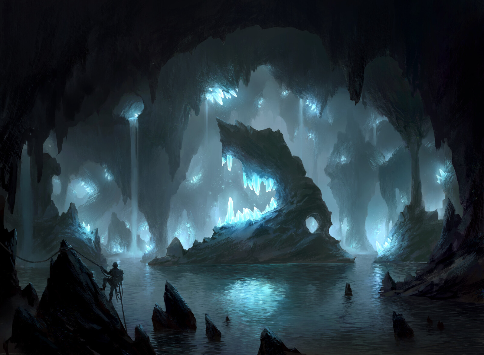 In crystal-studded waters far below the surface, you've discovered an incubating egg of mysterious origin