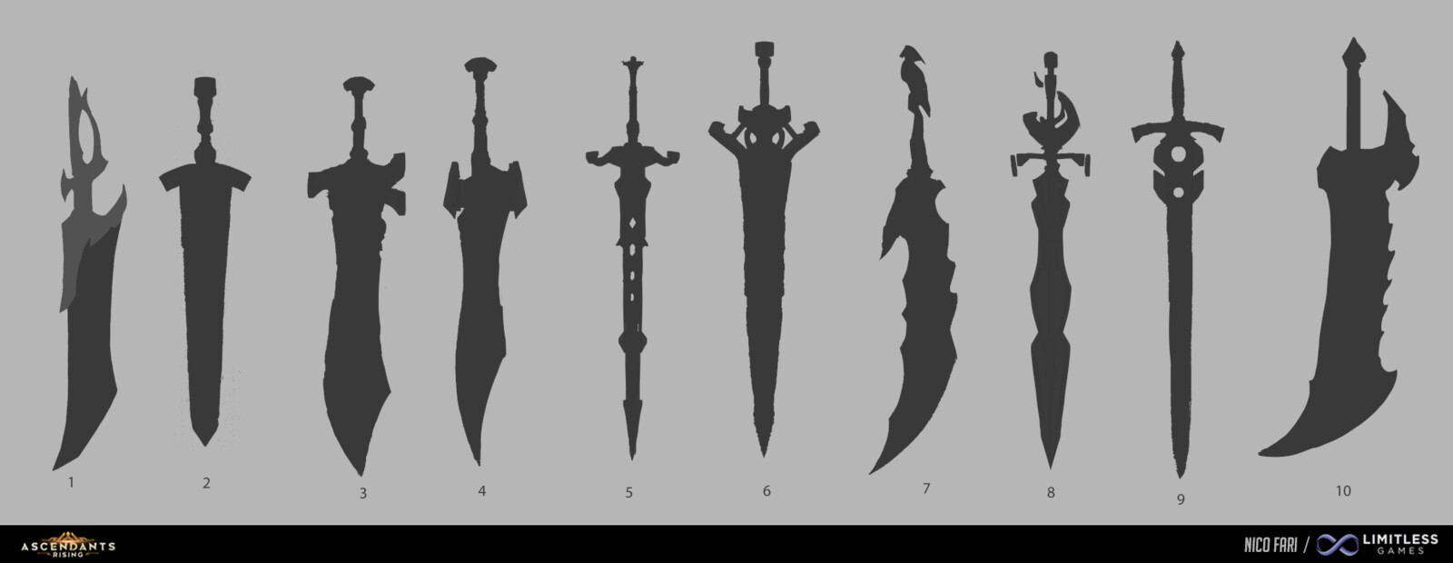 Sword shapes for her two handed-bloodthirsty companion