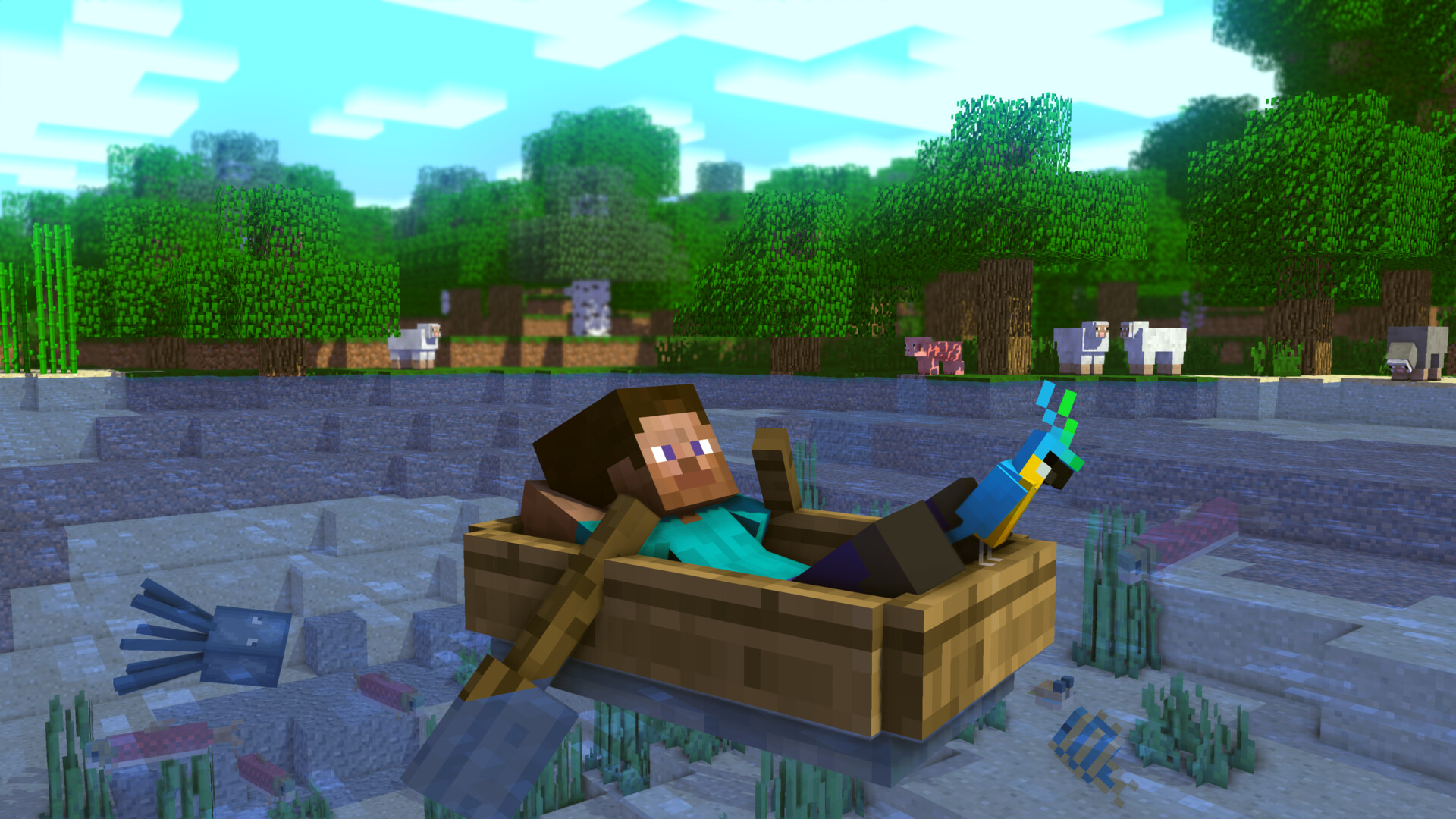 ArtStation - Minecraft Wallpapers, image size:1920x1080