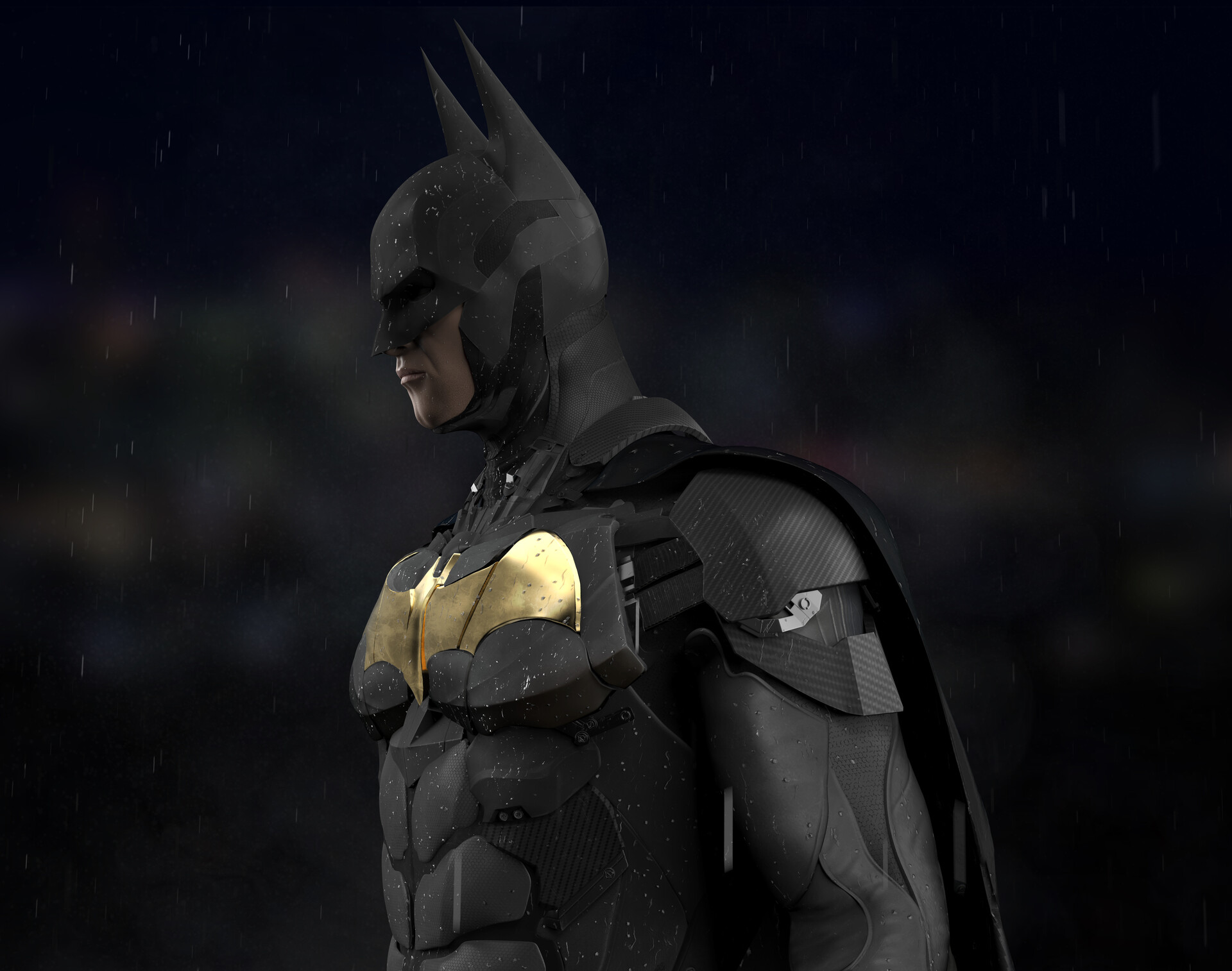 ArtStation - Batman Arkham Knight - Batsuit  Fanart