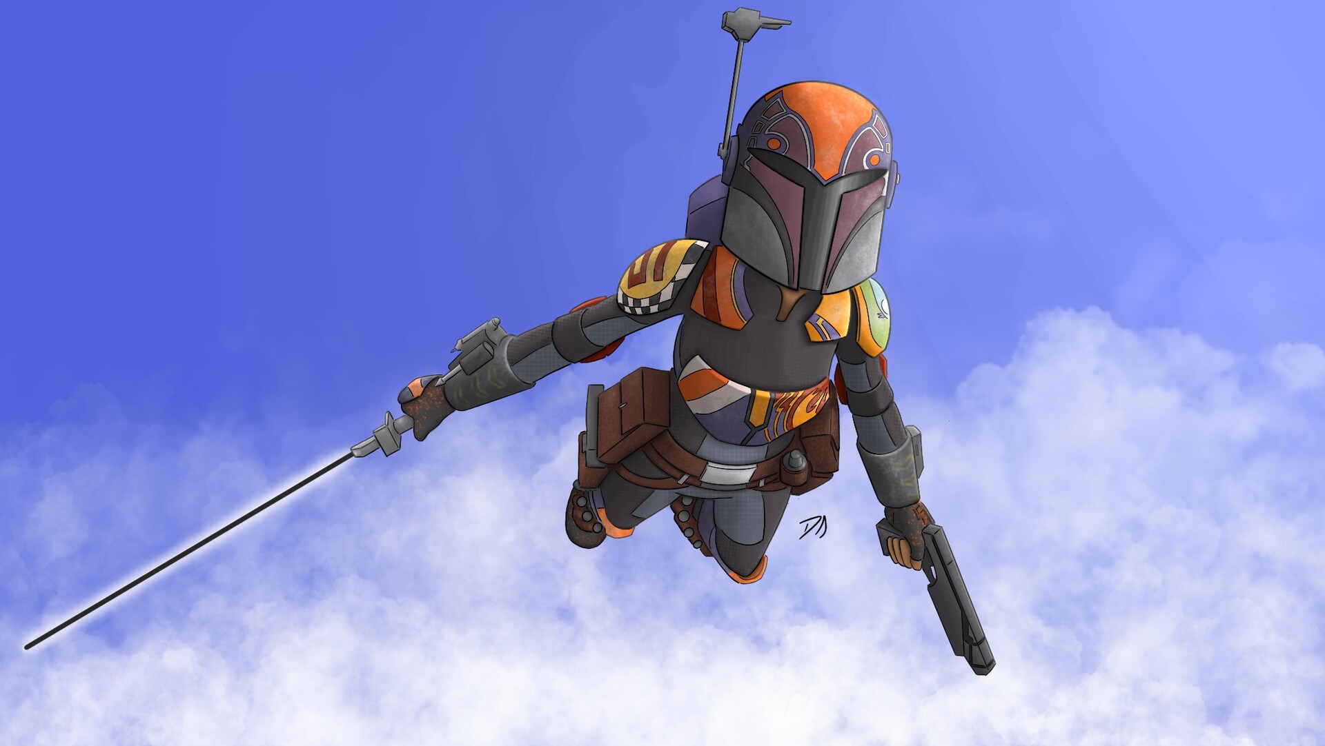ArtStation - Sabine Wren and the Dark Saber