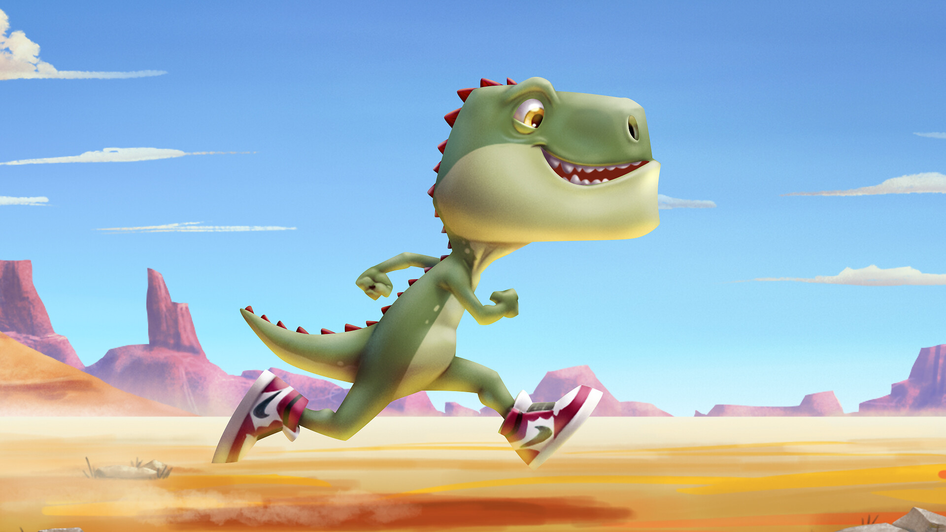 ArtStation - Running Dinosaur Animated