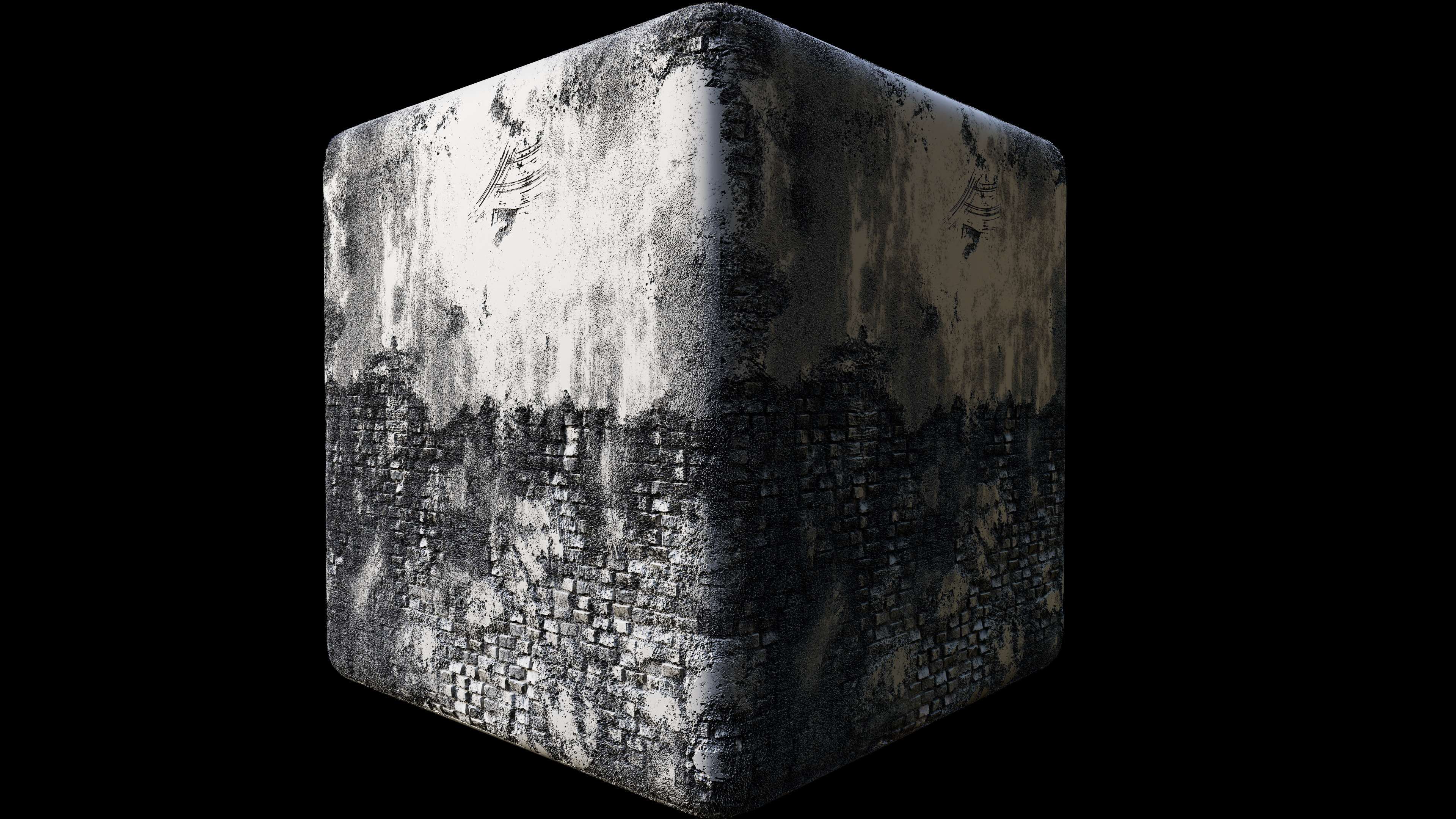 Beauty Grayscale Render 001