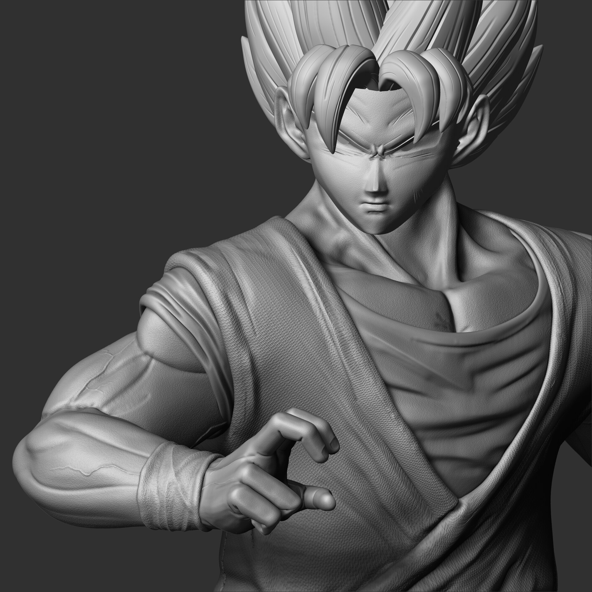 ArtStation - Dragon Ball - Goku Fan Art Figure