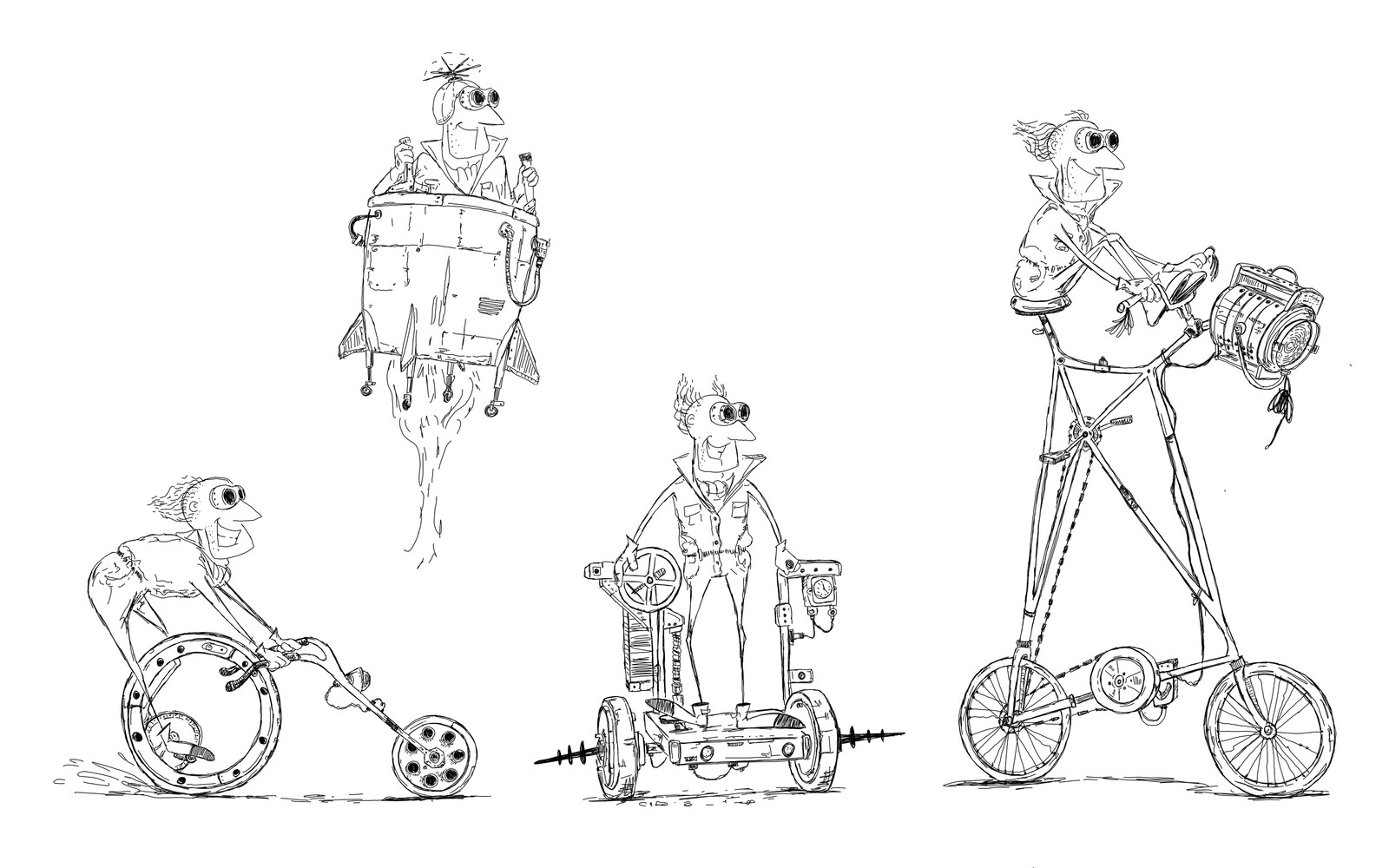 racing vehicles sheet 4, sketch concept