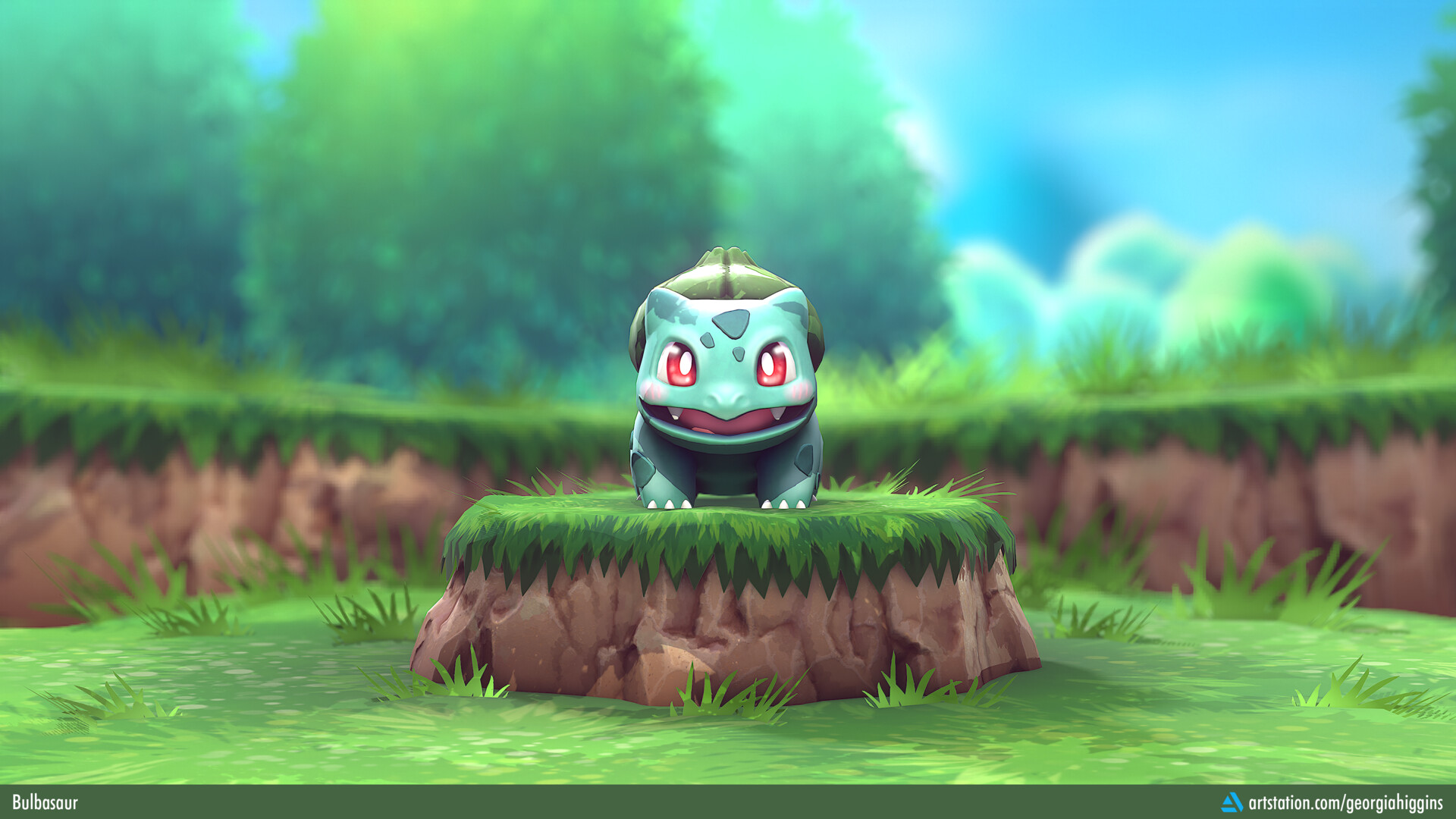 Pokemon Let's Go - Shiny Bulbasaur 