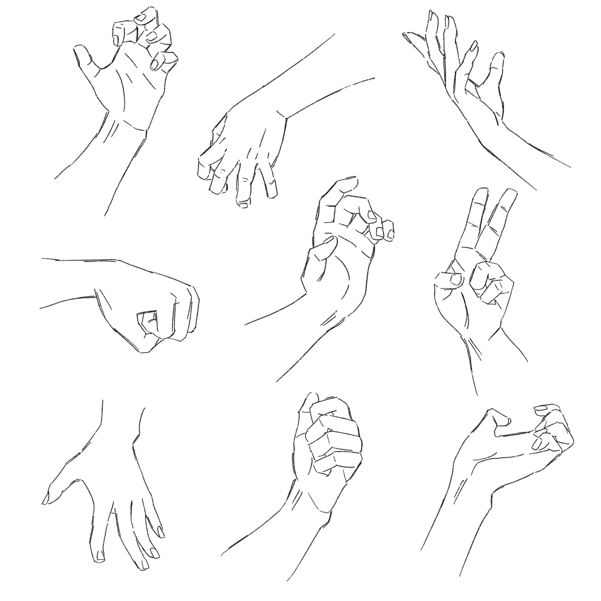 ArtStation - Hands studies