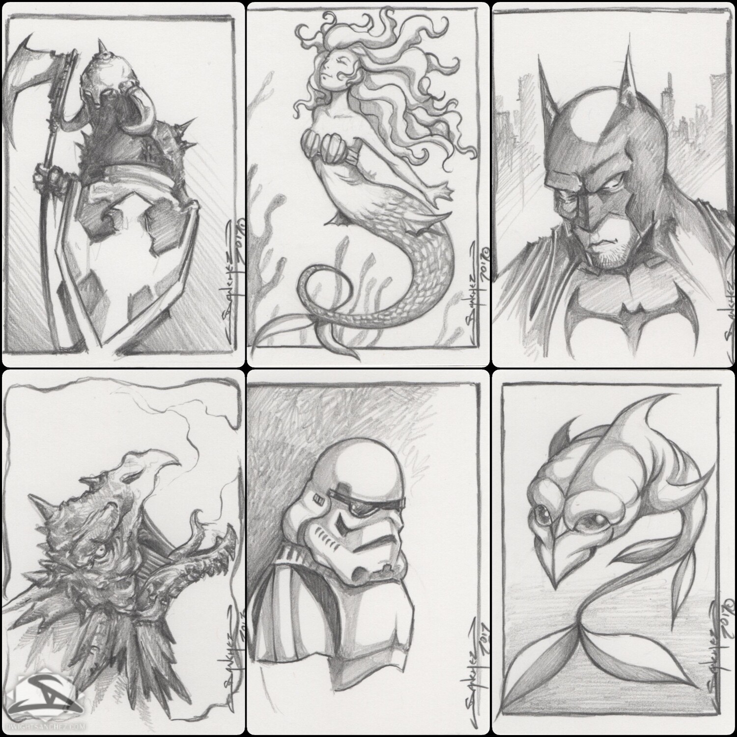 Sketch Cards - Gifts