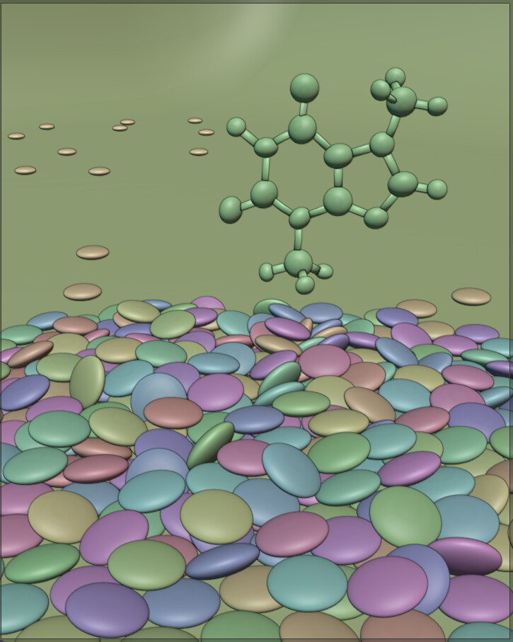 3d models with random color in the viewport