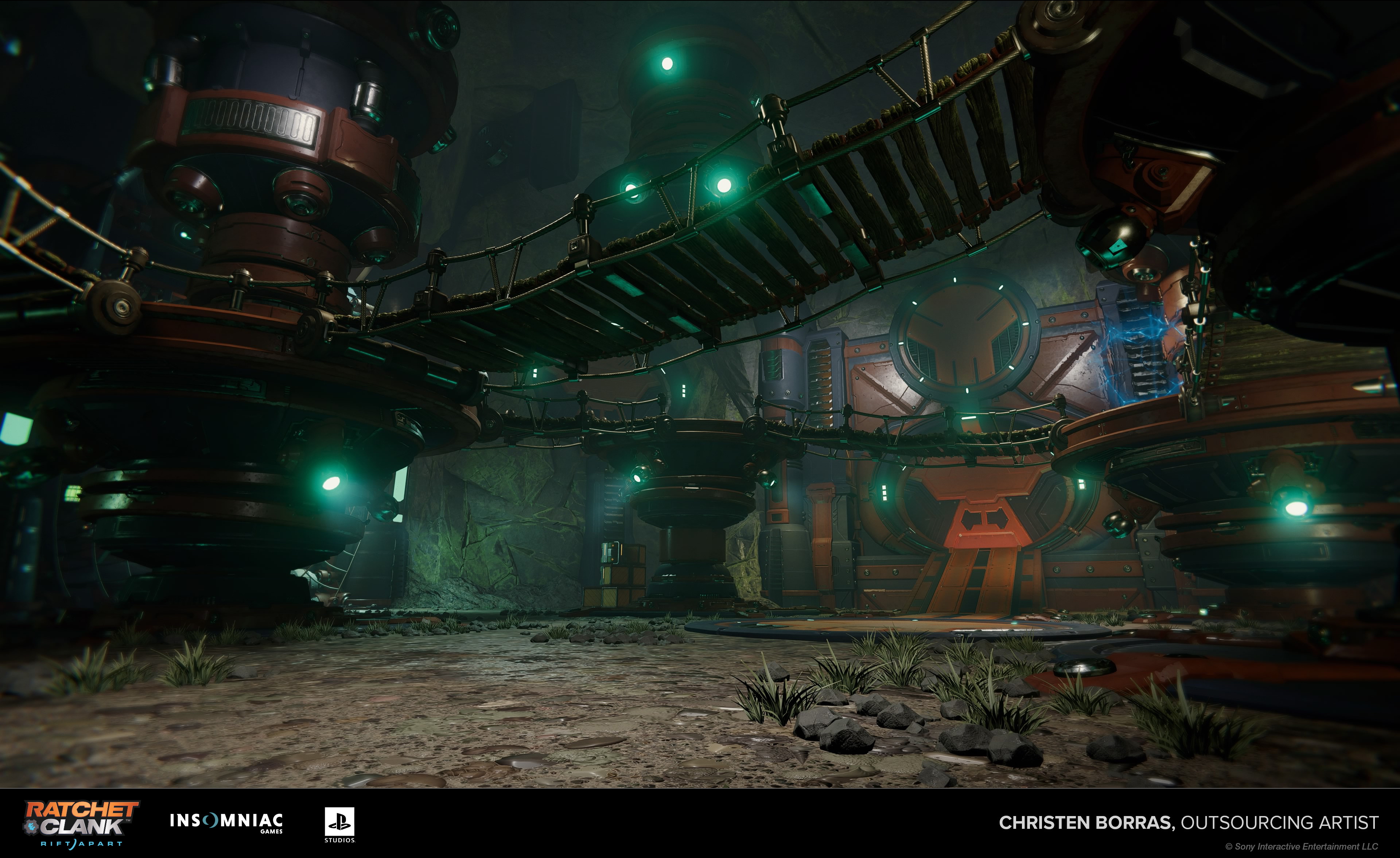 Contributions include all the hard surface props you see on this shot. 