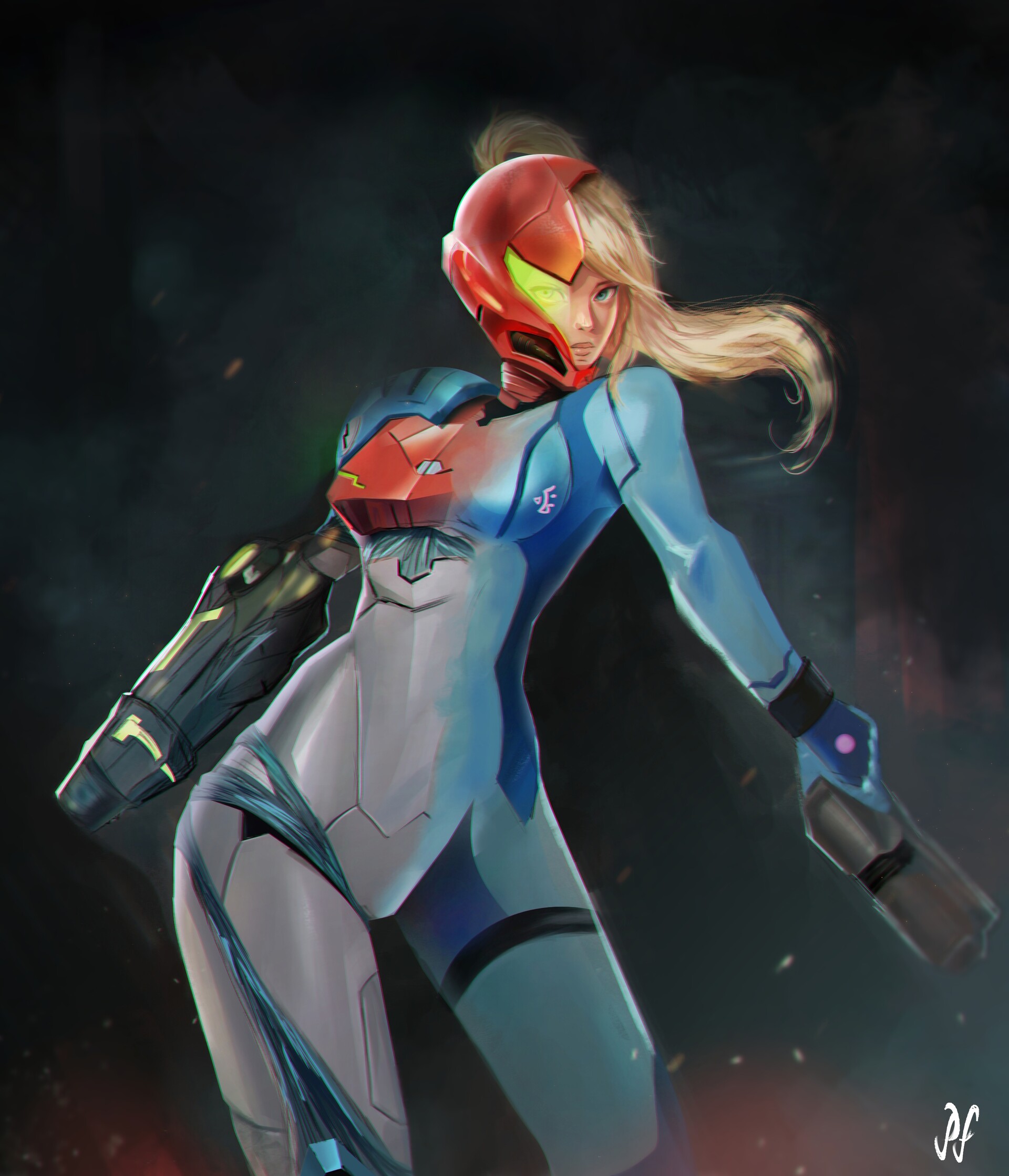 Artstation Samus Aran Metroid Dread