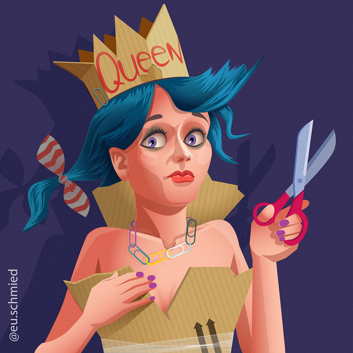 ArtStation Cardboard Queen