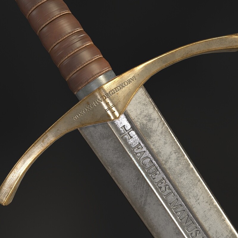 Medieval Crusader Stylized Sword