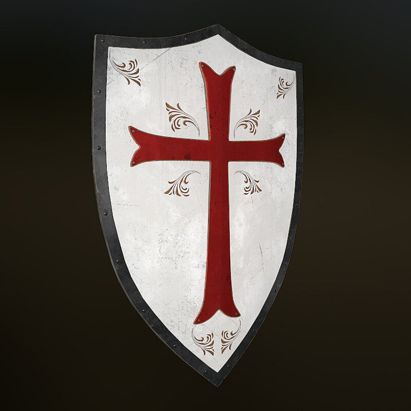 Medieval Crusader Stylized Shield